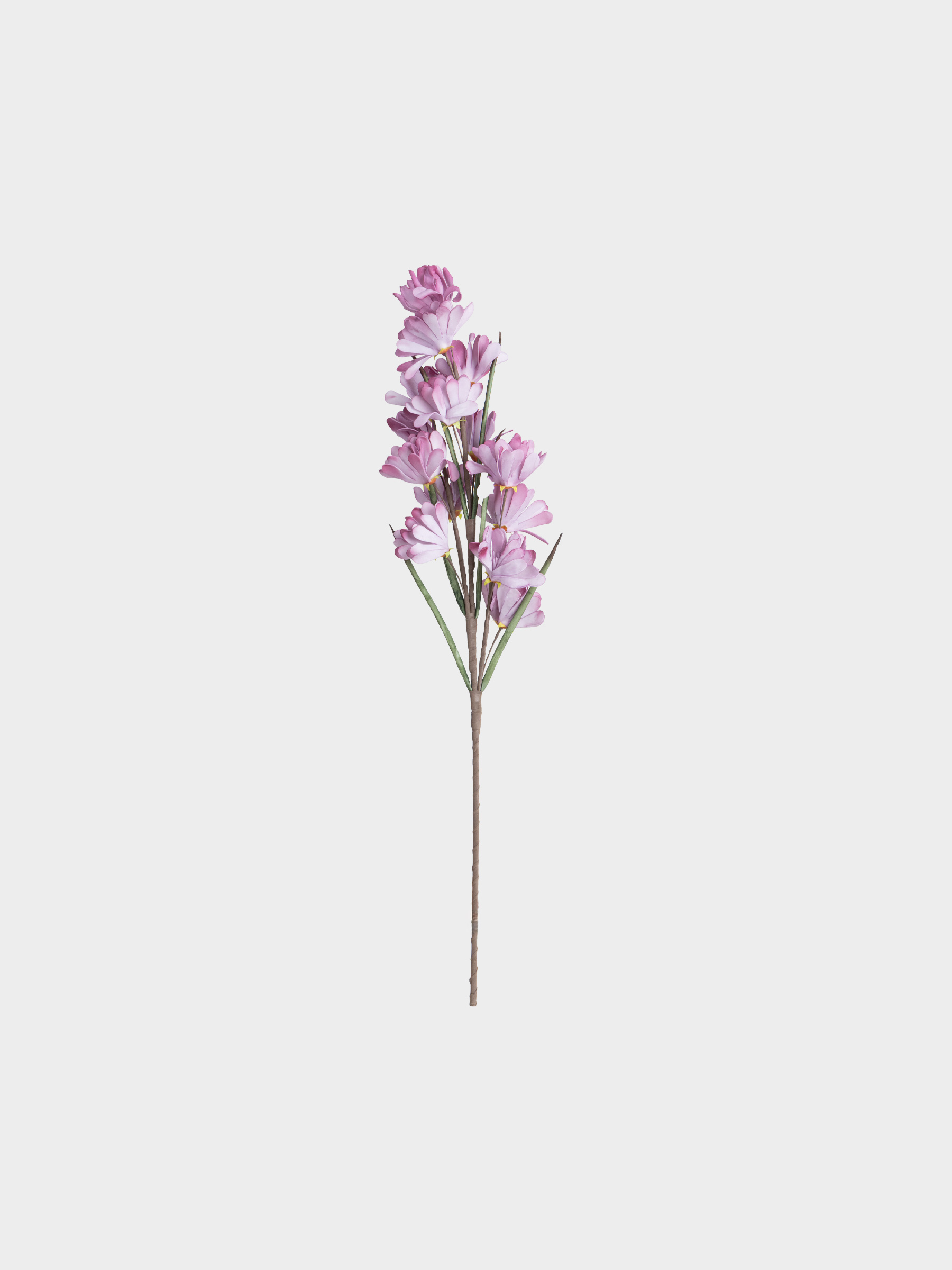 Decorative branch, 90 cm, EVA, Purple gladioli, Flower garden