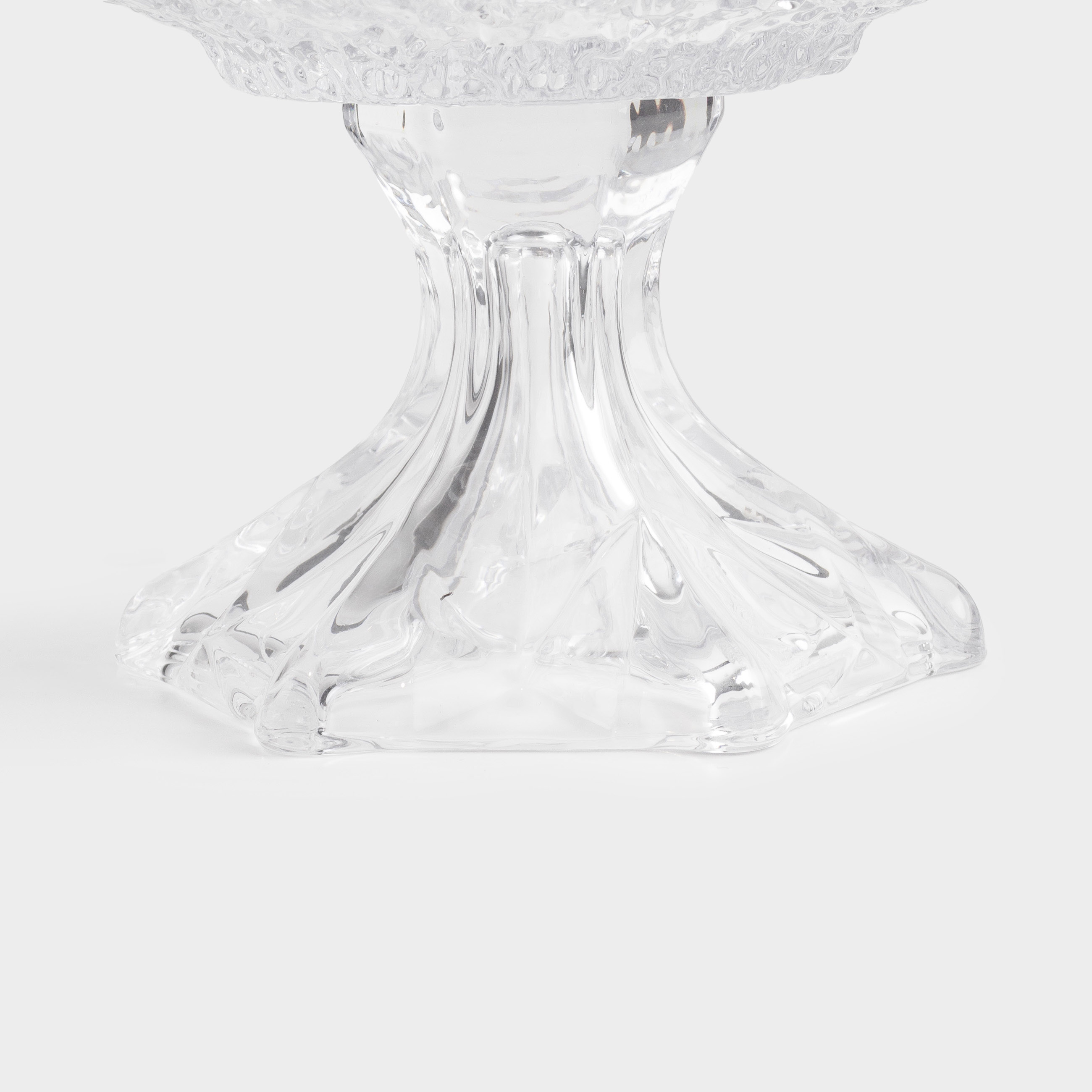 Fruit bowl, 30x19 cm, on a leg, glass P, Frozen, image-2
