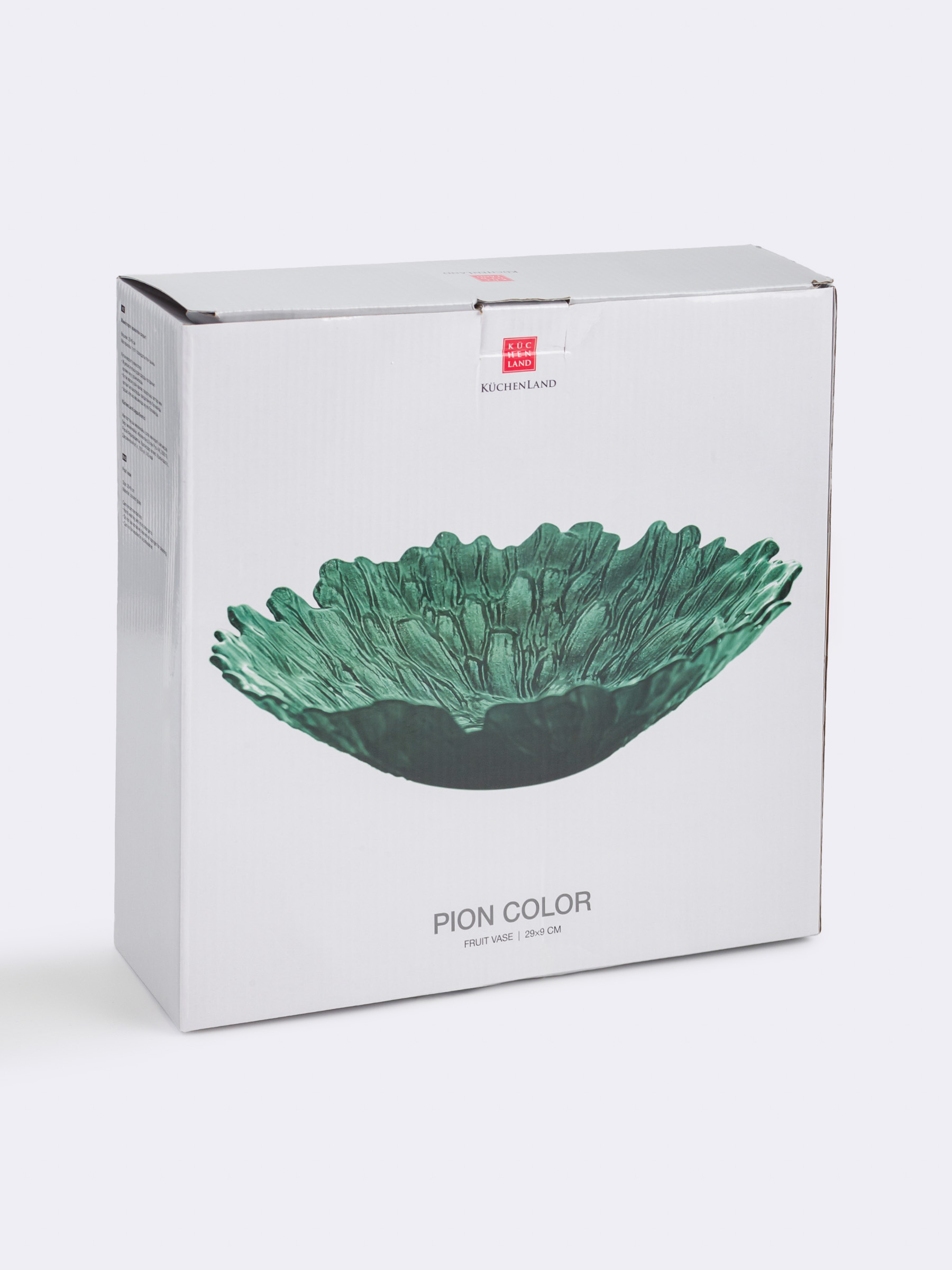 Fruit bowl, 29x9 cm, glass R, green, Pion color, image-3