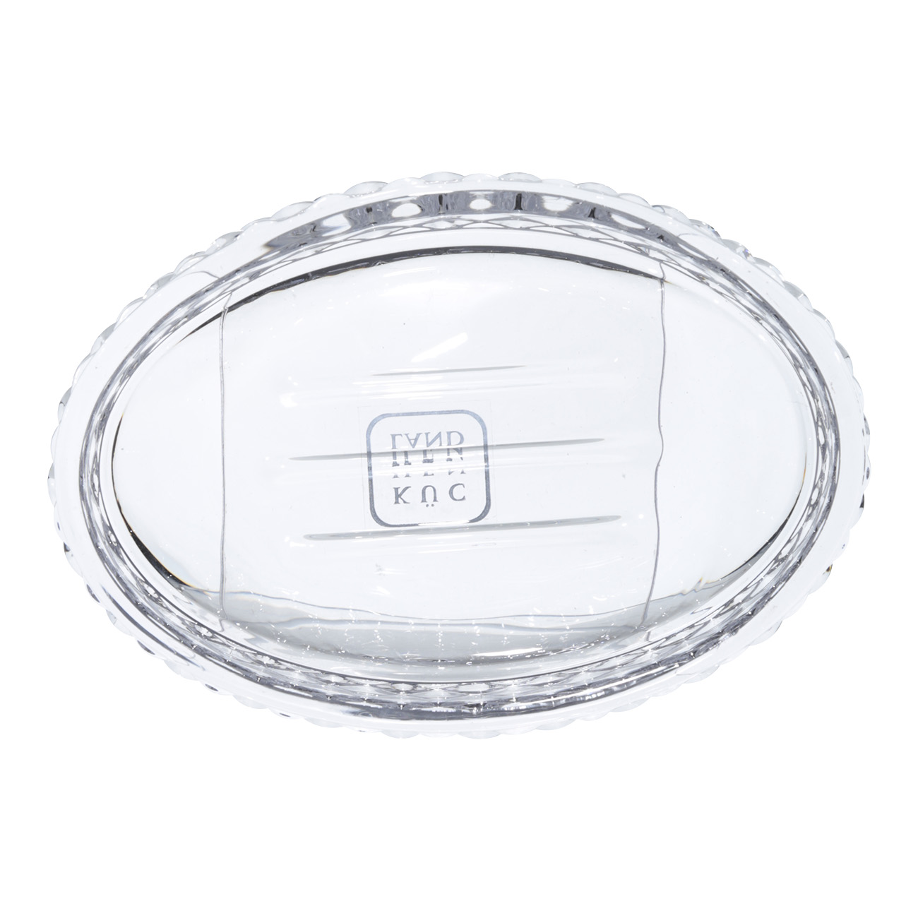 Bathroom set, 3 pr, glass / plastic, Naiad