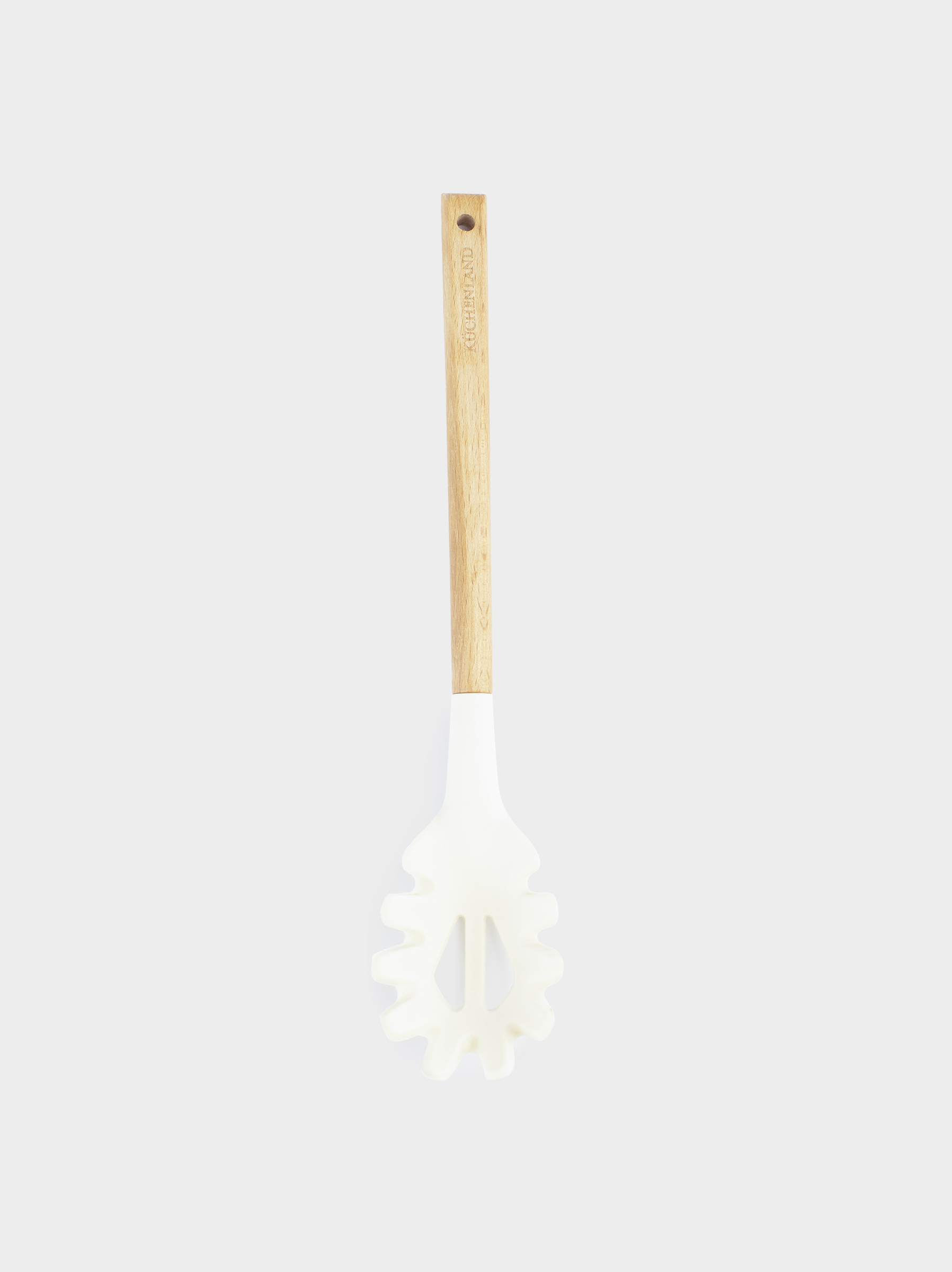 Spaghetti spoon, 32 cm, silicone / wood, beige, Provence, image-0