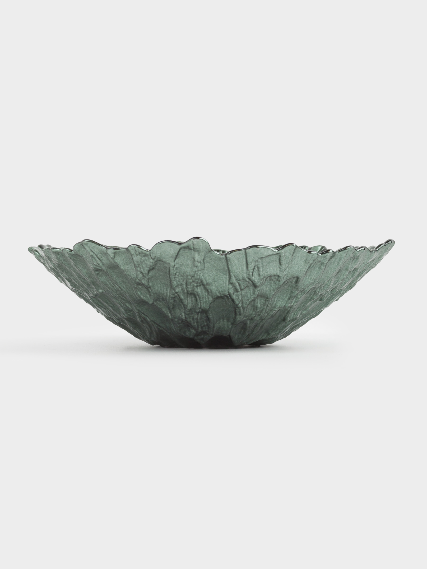 Fruit bowl, 23x6 cm, glass R, green, Pion color, image-2