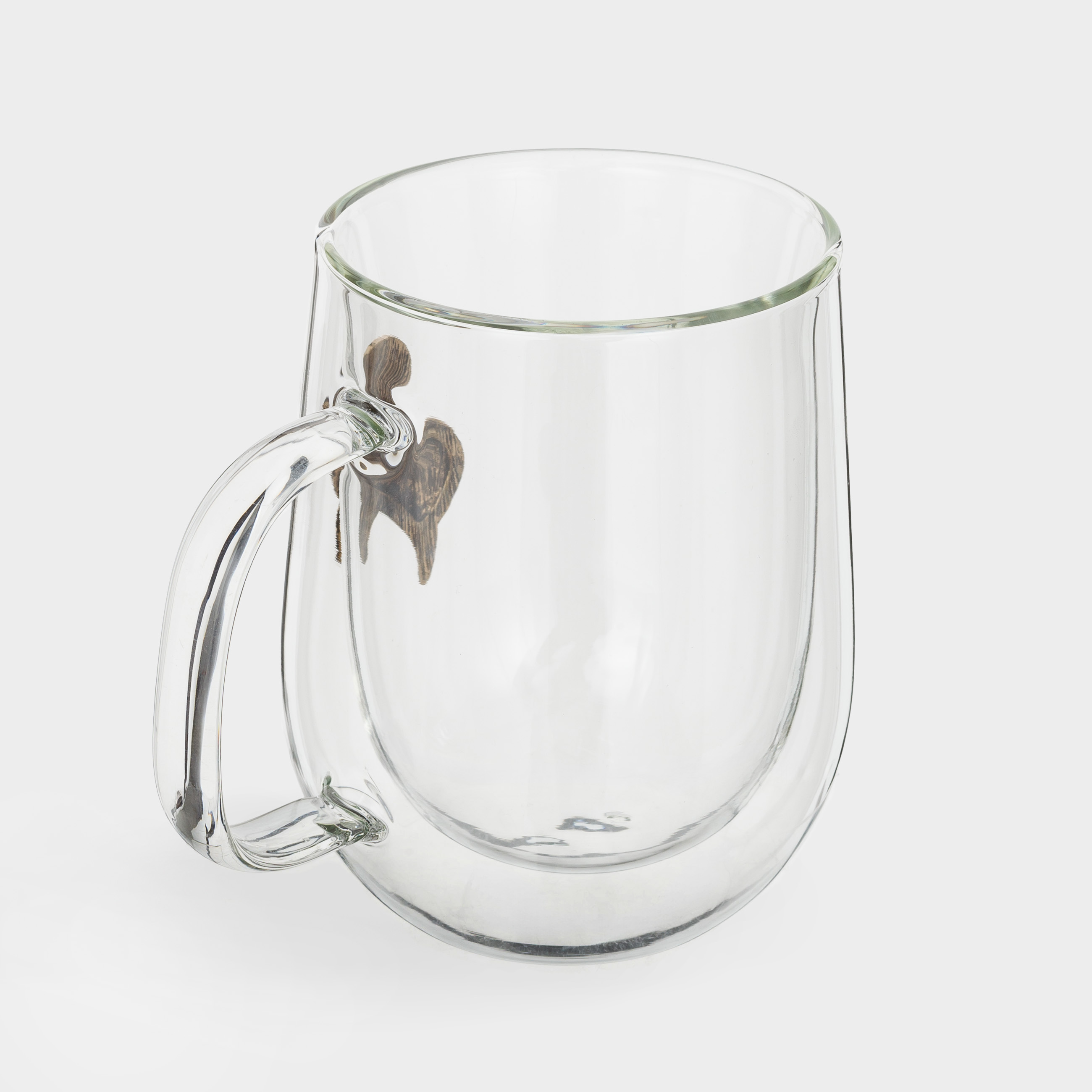 Mug, 350 ml, glass B / metal, golden, Aries, Air zodiac, image-2
