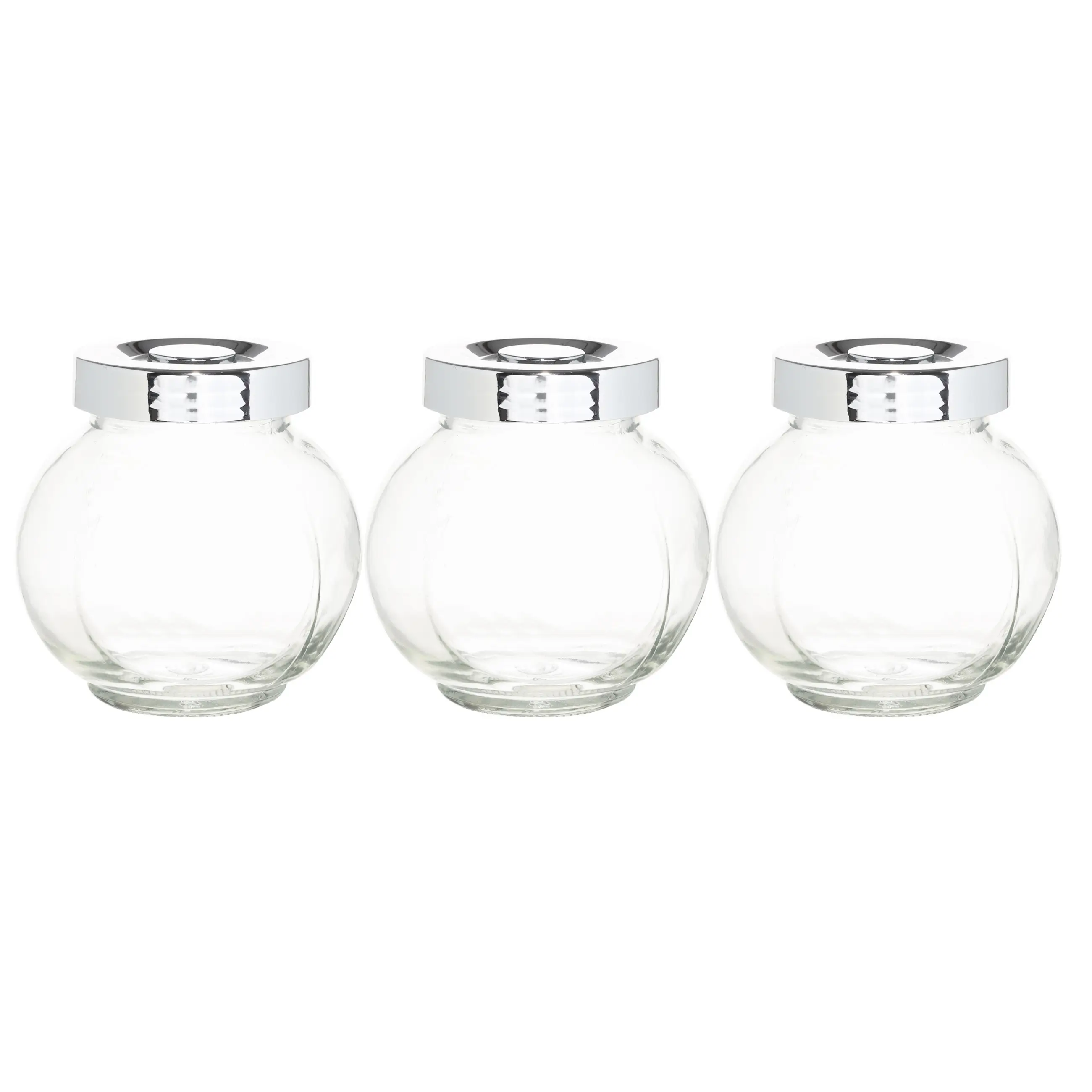 Spice container, 8 cm, 3 pcs, glass/plastic, Comfort, image-0