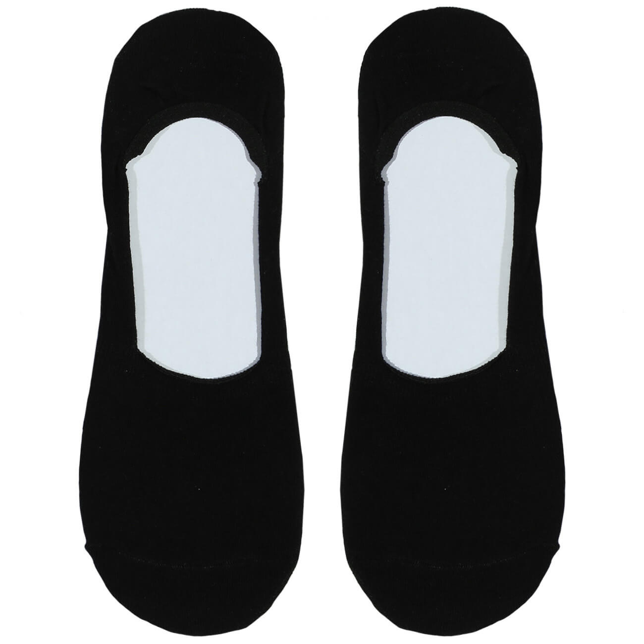Men's track socks, Size 39-42, cotton / polyester, black, Basic изображение № 1
