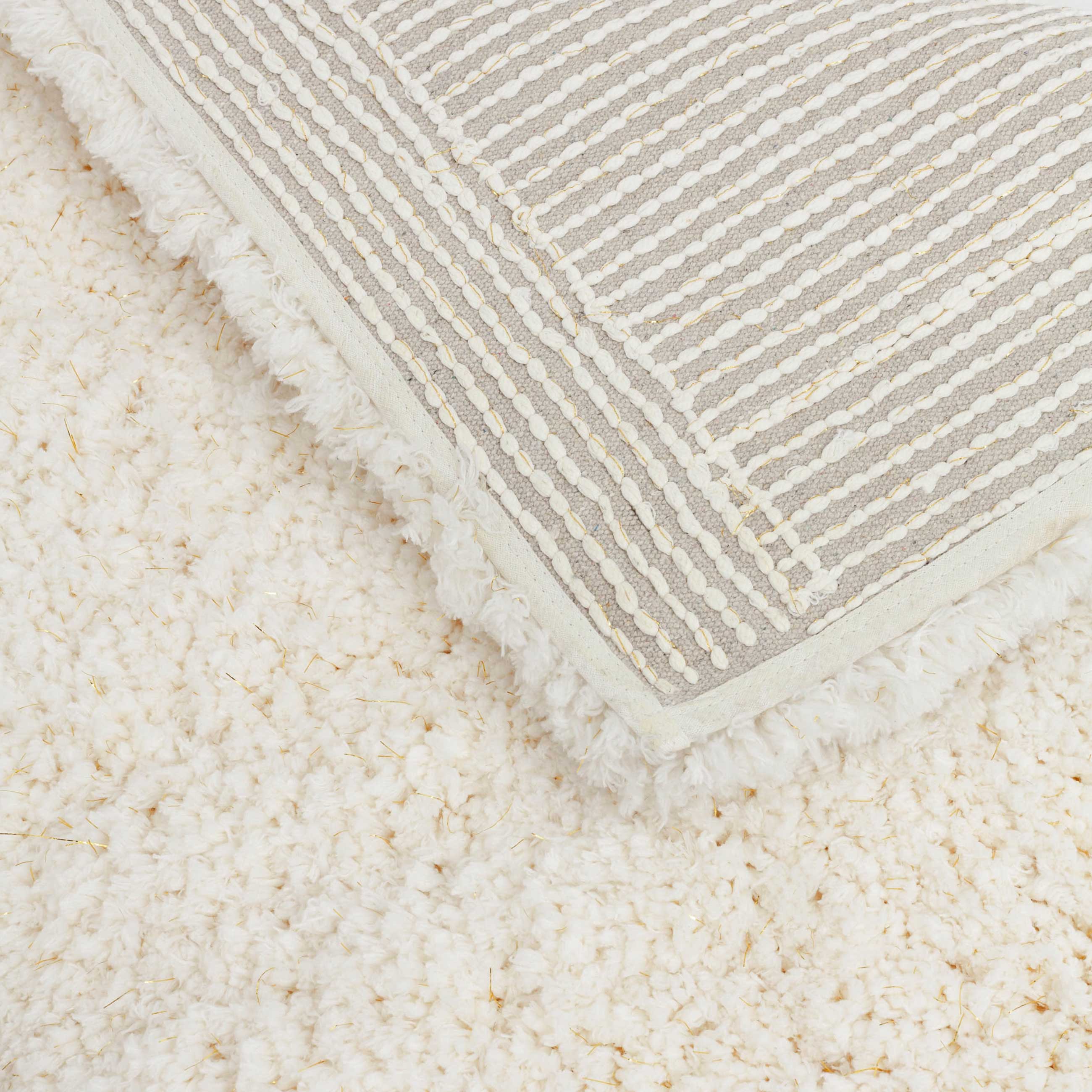 Mat, 60x90 cm, anti-slip, polyester/cotton, golden beige, Spark, image-3