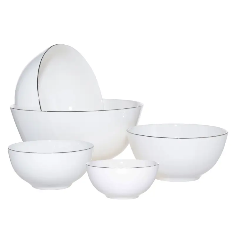 Salad bowl set, 5 pcs, porcelain F, Antarctica ,image-0