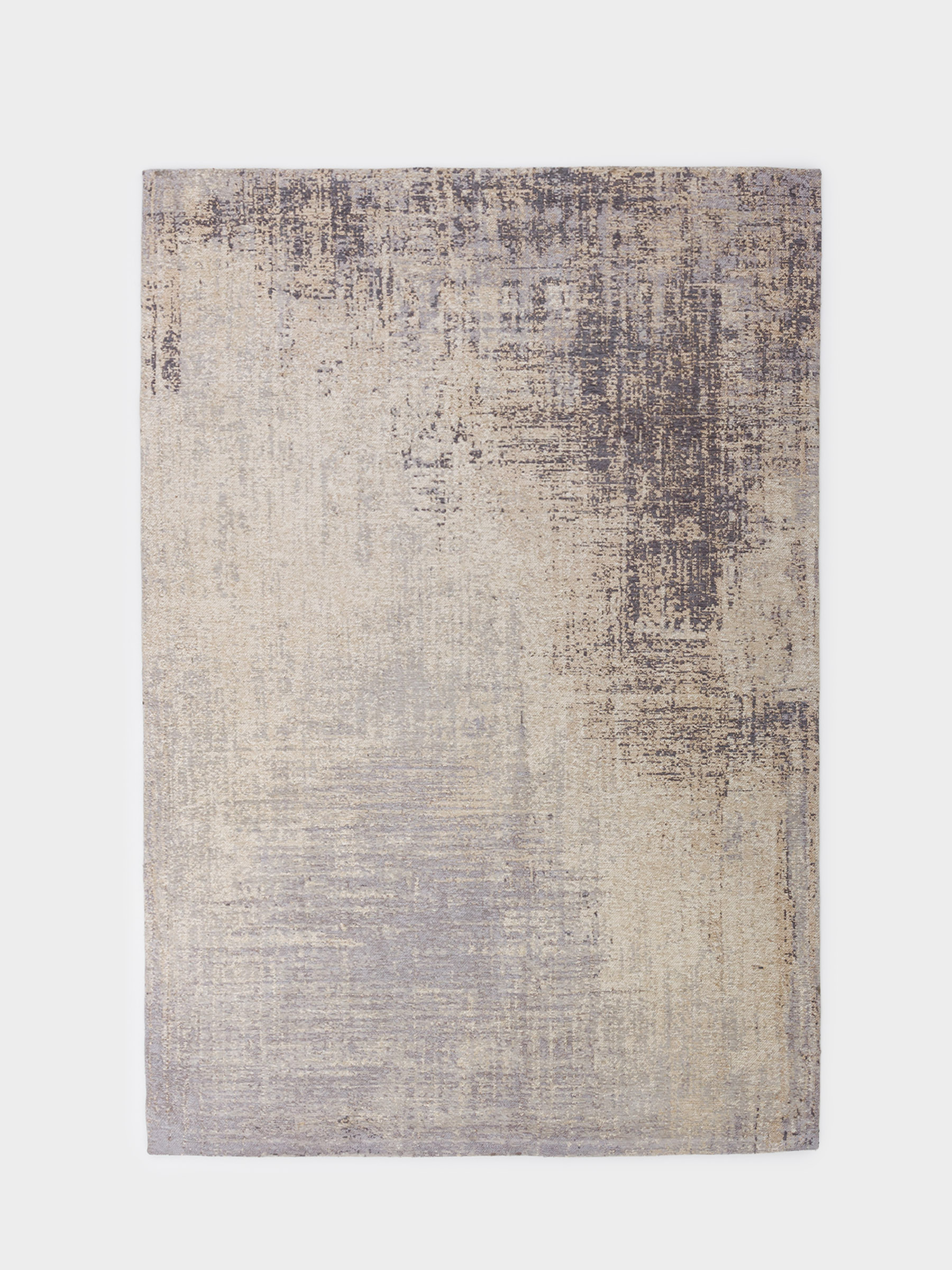 Carpet, 150x210 cm, beige-gray, cotton, Traces, image-0