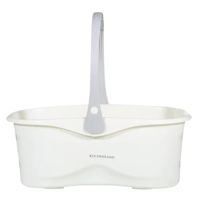 Mop bucket, 48x23 cm, rectangular, milky grey, Mop