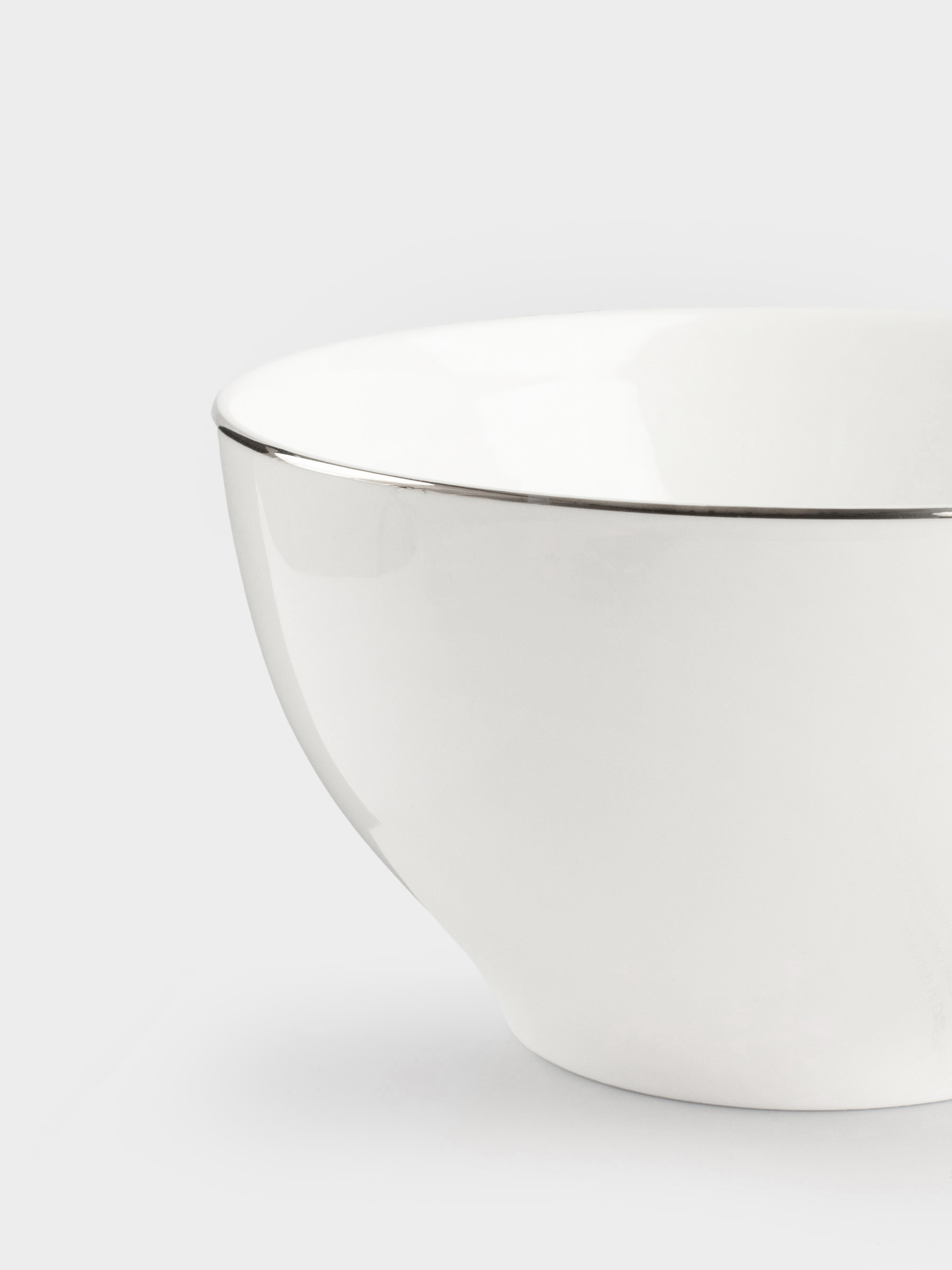 Bowl, 12x6 cm, 2 pieces, porcelain F, white, Ideal silver, image-2