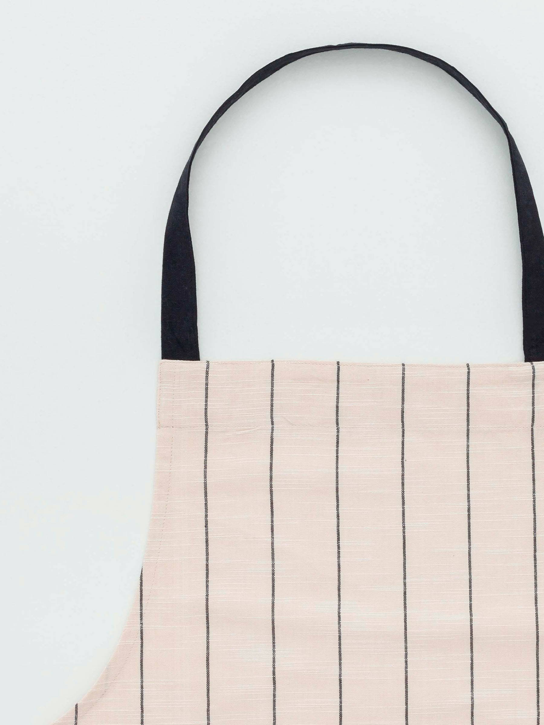 Apron, 68x92 cm, cotton, beige, Stripes, Flax, image-2