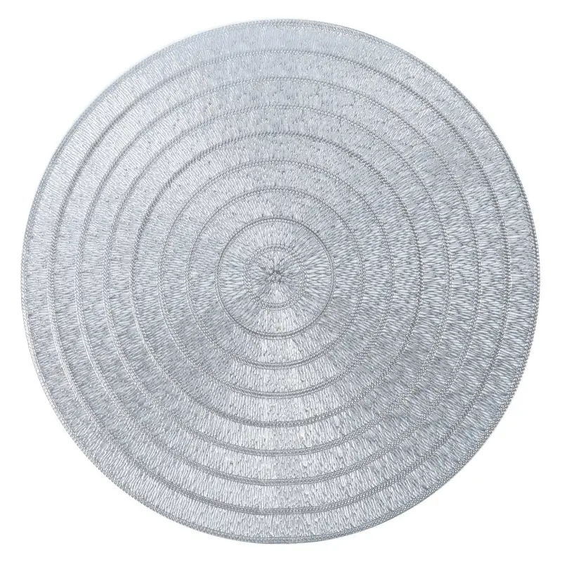 Napkin for appliances, 38 cm, PVC, round, silver, Patterns, Azhur ,image-0