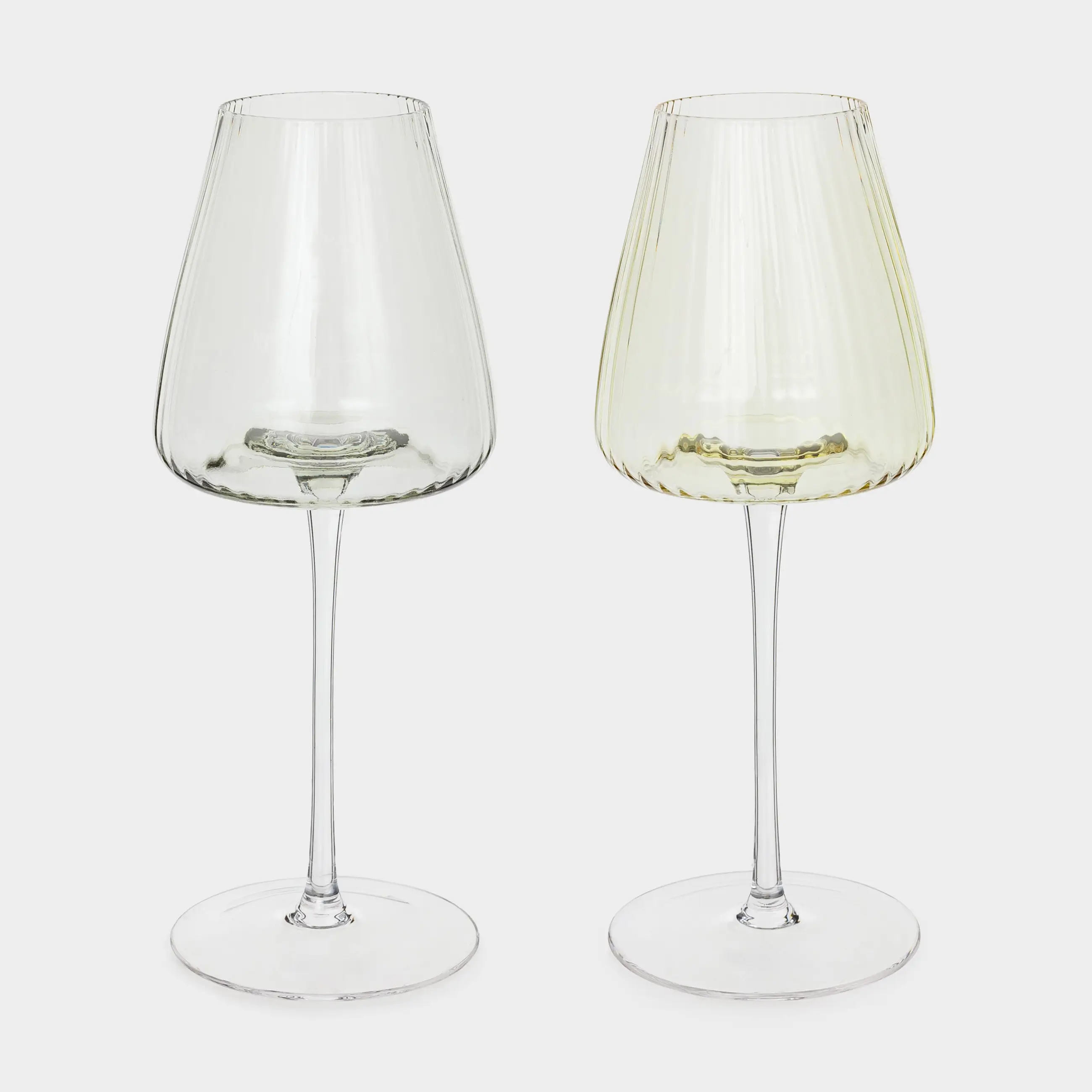 Red wine glass, 480 ml, 2 pcs, glass, green / yellow, Sorento R color