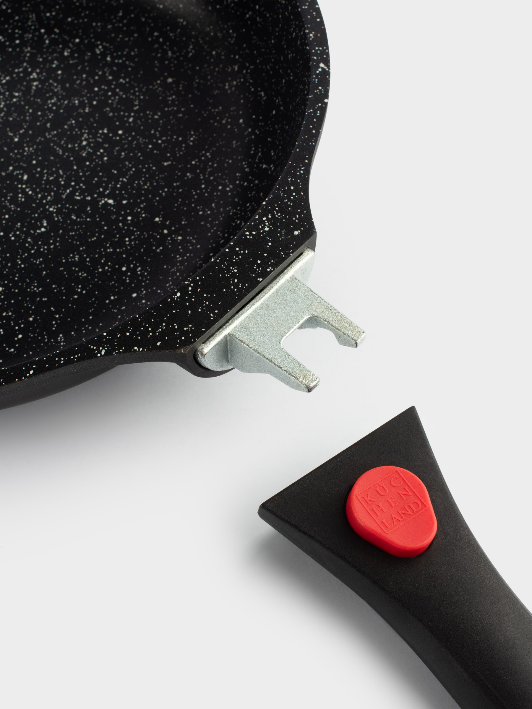 Frying pan, 24 cm, removable handle, coated, aluminum, Solution Red 2, image-6