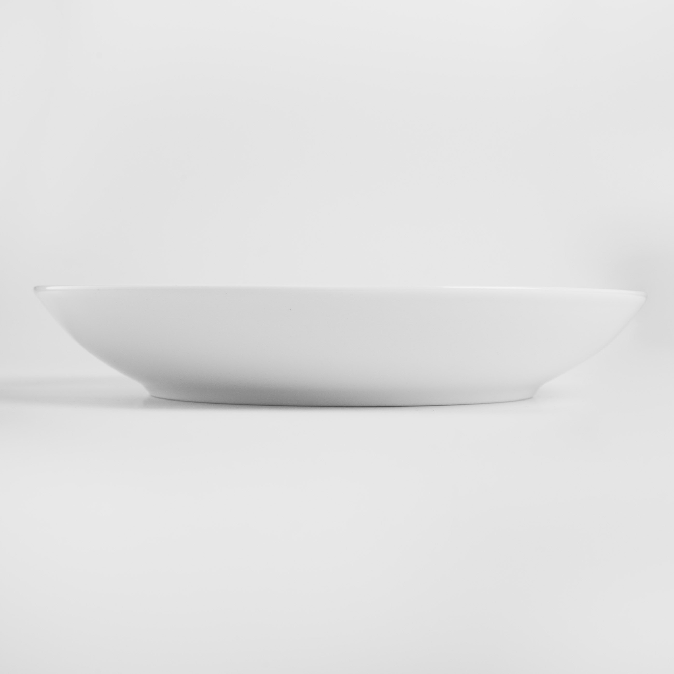 Soup plate, 20x3 cm, 2 pcs, porcelain N, white, Home, Scroll white