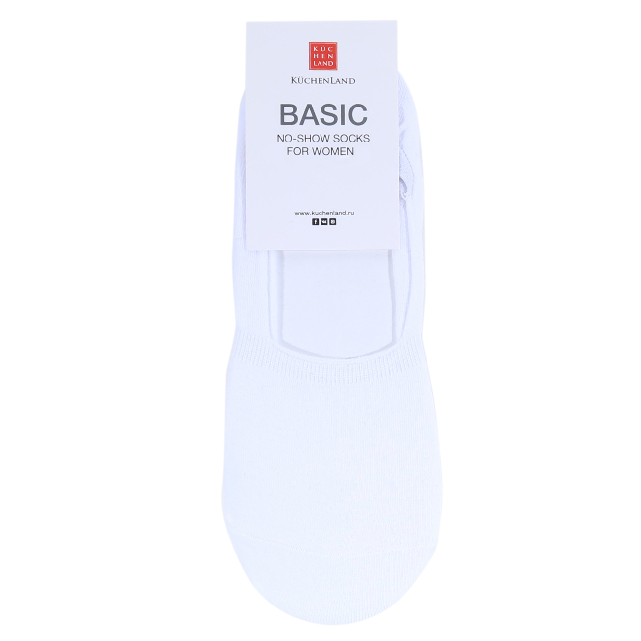 Women's track socks, Size 36-38, cotton / polyester, white, Basic