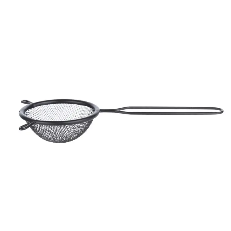 Sieve, 8 cm, with handle, metal, Black, X-Loft ,image-0