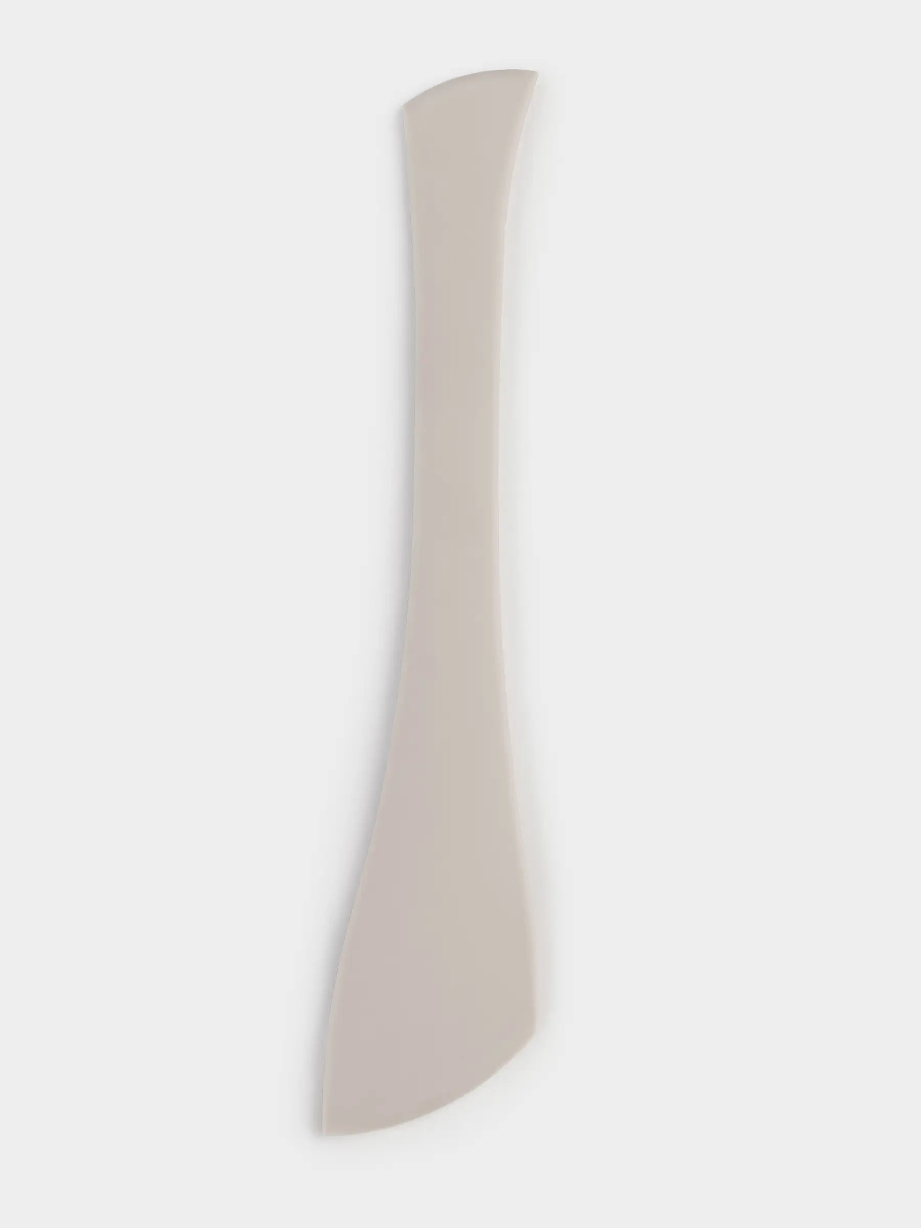 Spatula, 28 cm, double, silicone, beige