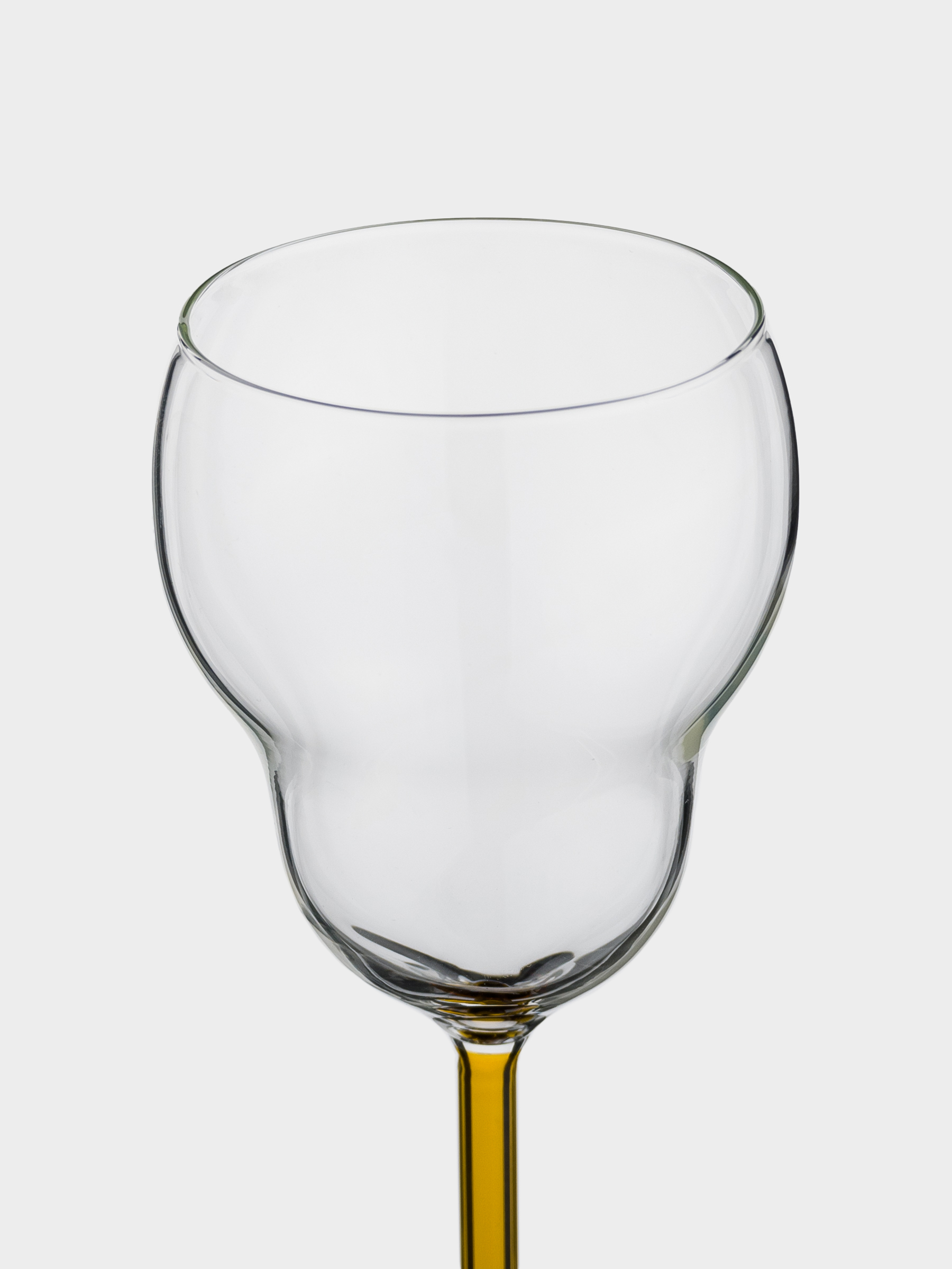 Drinking glass, 300 ml, glass B, amber leg, Vesen, image-4