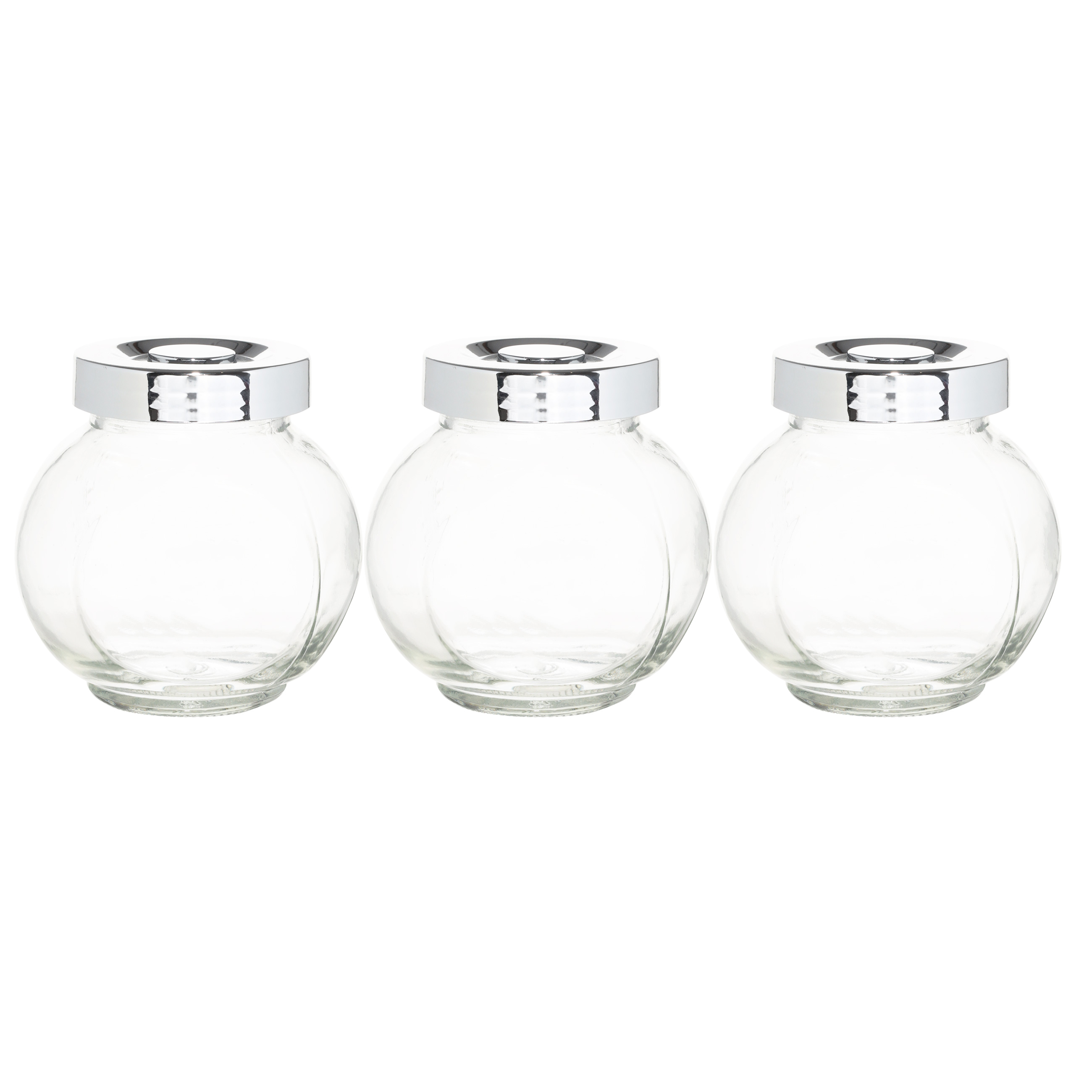 Spice container, 8 cm, 3 pcs, glass/plastic, Comfort, image-0