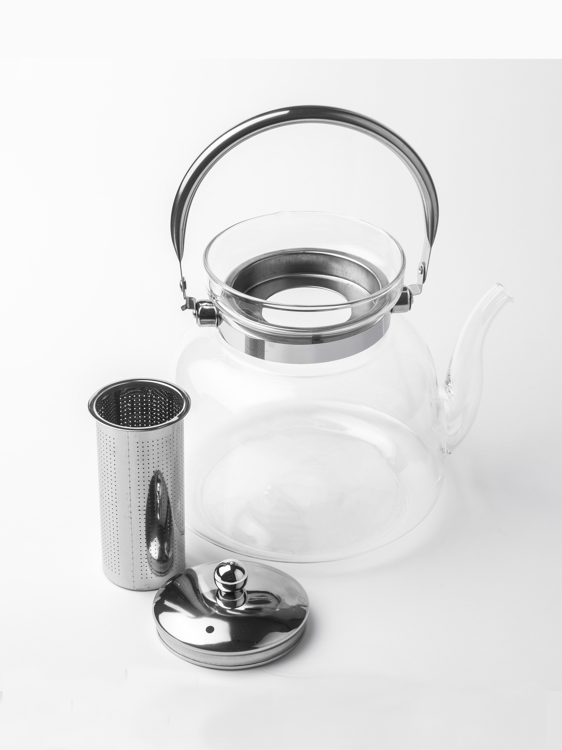 Teapot, 2.8 l, with brew screen, Used glass, Classic, image-2
