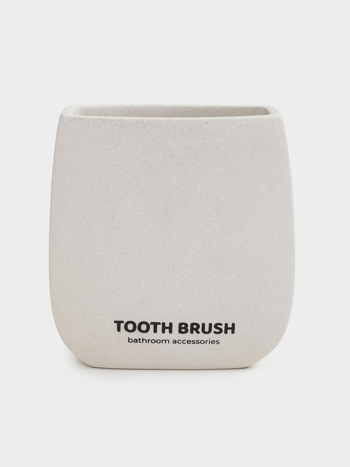 Toothbrush cup, 10 cm, cement, Sand, Severe
