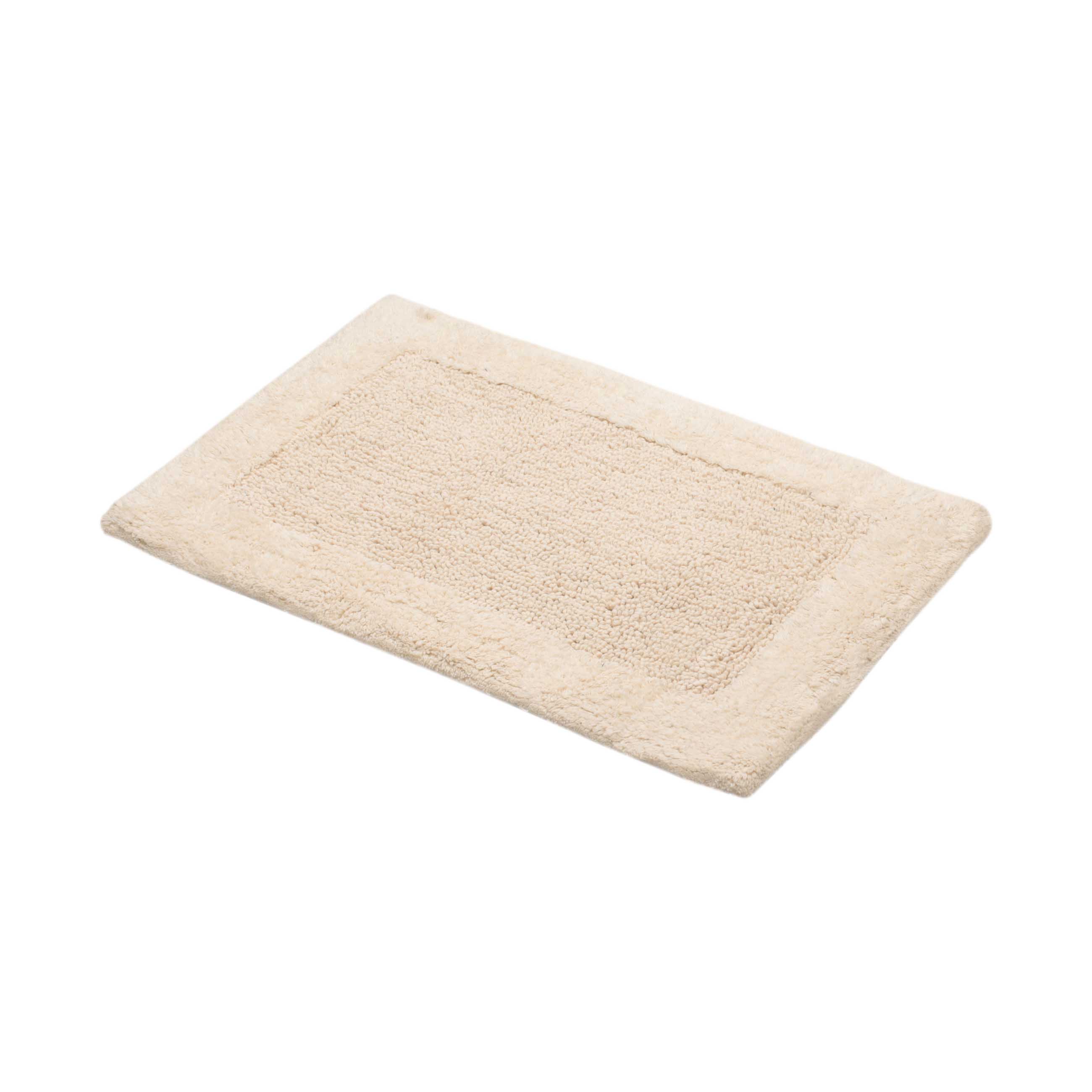 Bathroom mat, 40x60 / 50x80 cm, 2 pcs, Anti-slip, Cotton, Milk, Metric, image-6