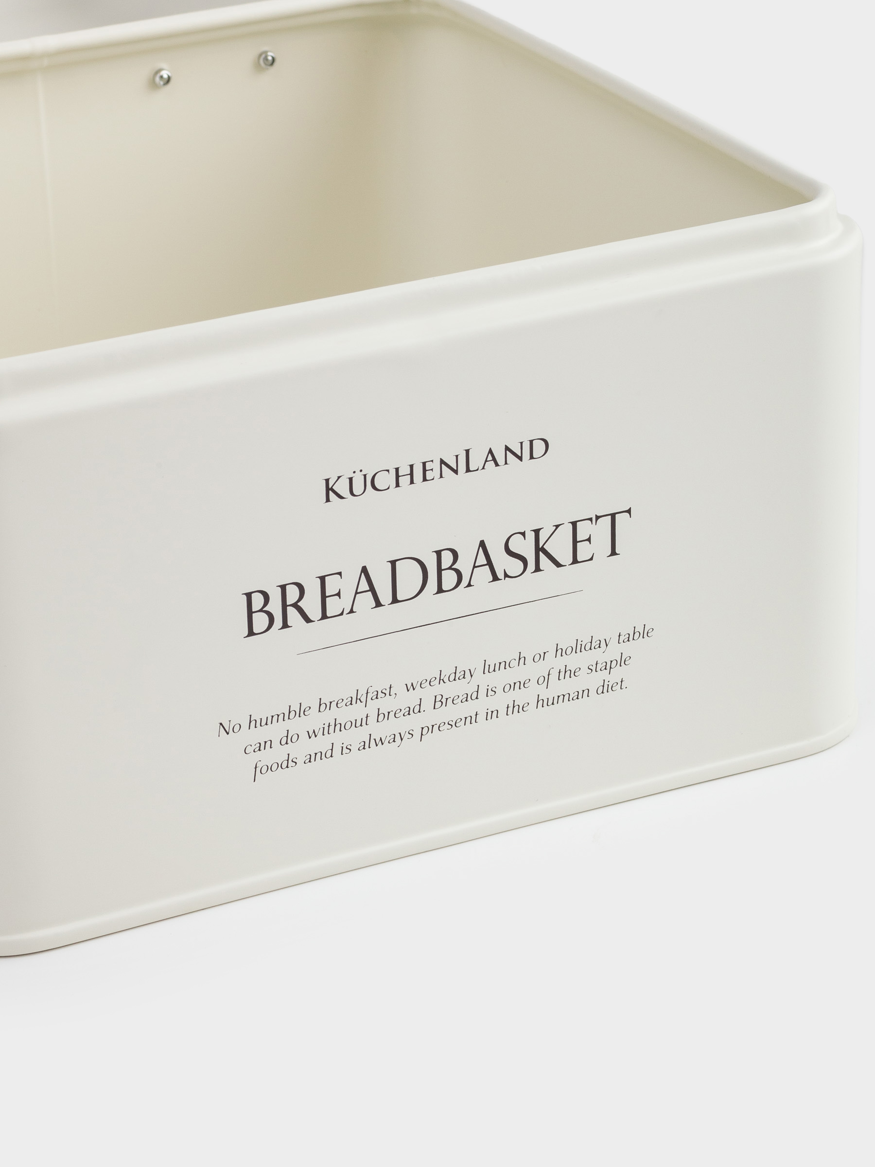 Bread box, 20x20x14 cm, metal / wood, square, dairy, Breadbasket, Course, image-2