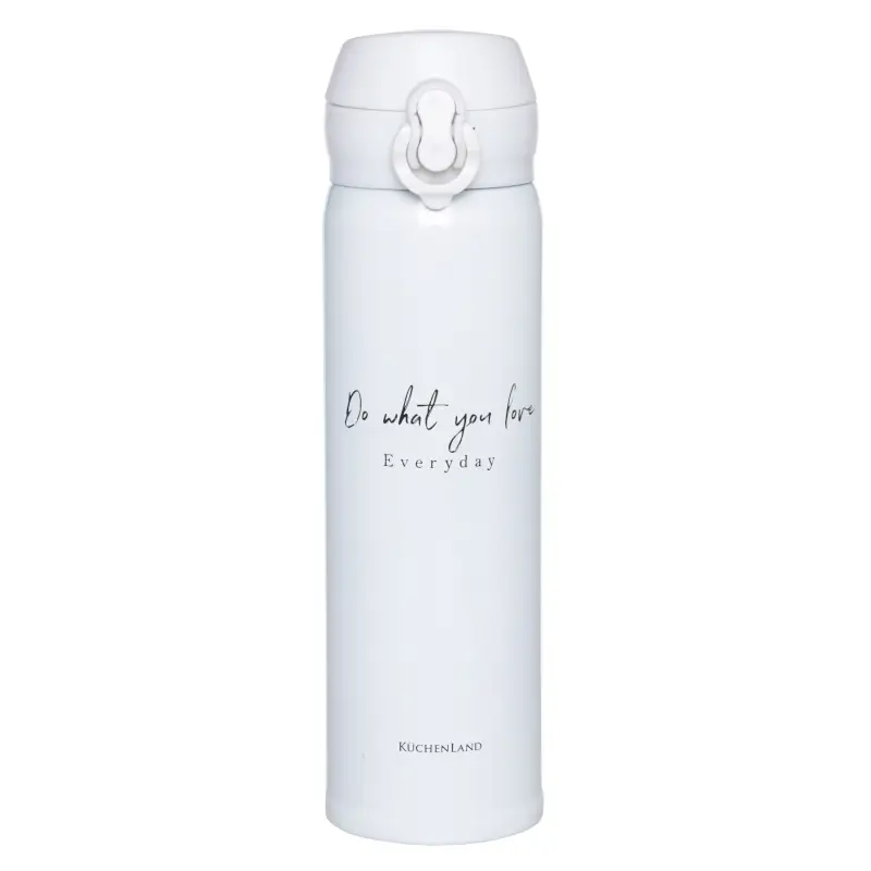 Thermocup, 500 ml, steel / plastic, white, Do what you love every day, Light ,image-0