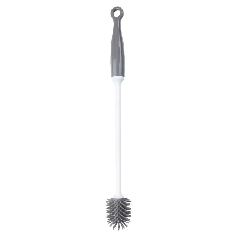 Bottle brush, 30 cm, rubber / plastic, gray-white, Mini, Clean ,image-0