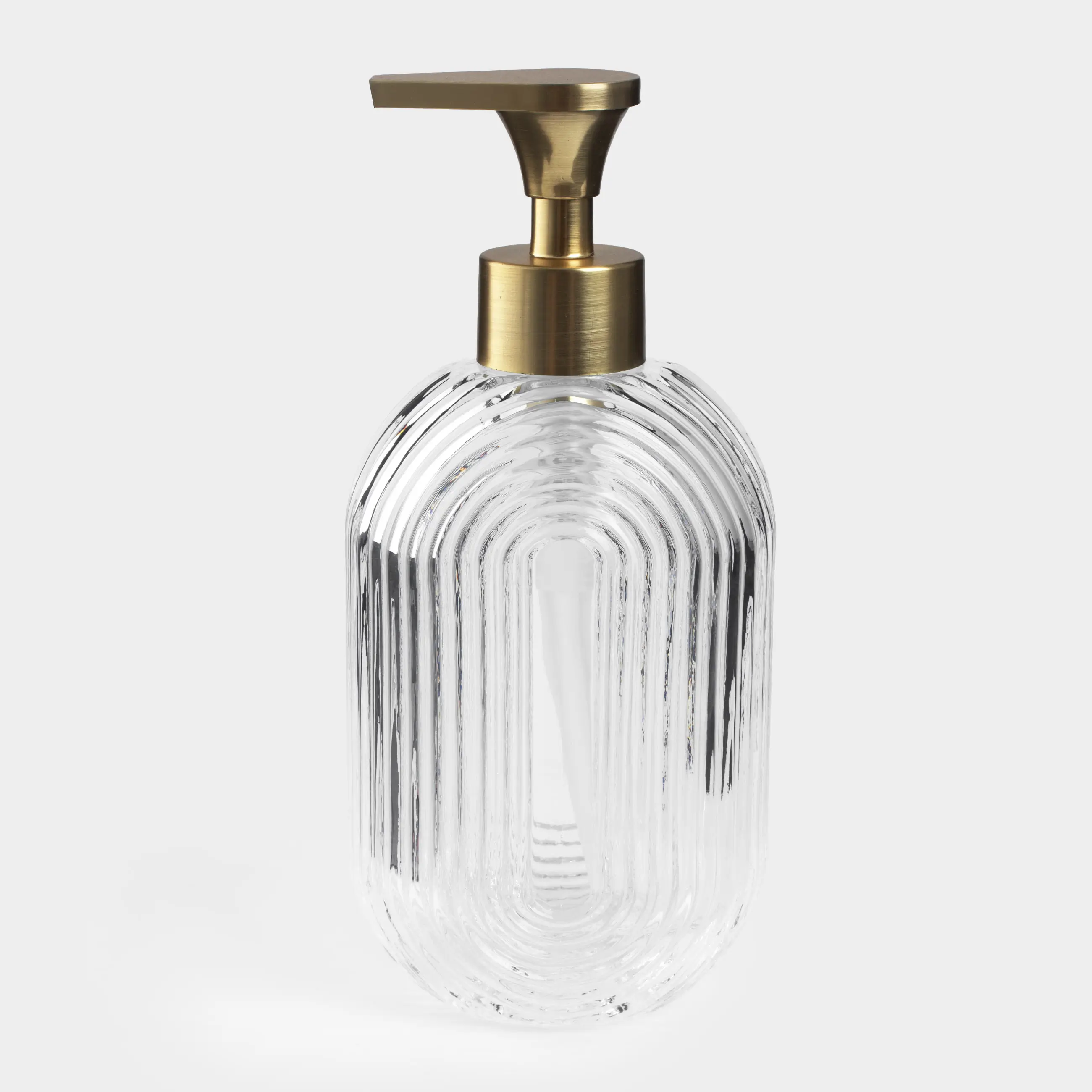 Liquid soap dispenser, 300 ml, glass / plastic, Benli, image-0
