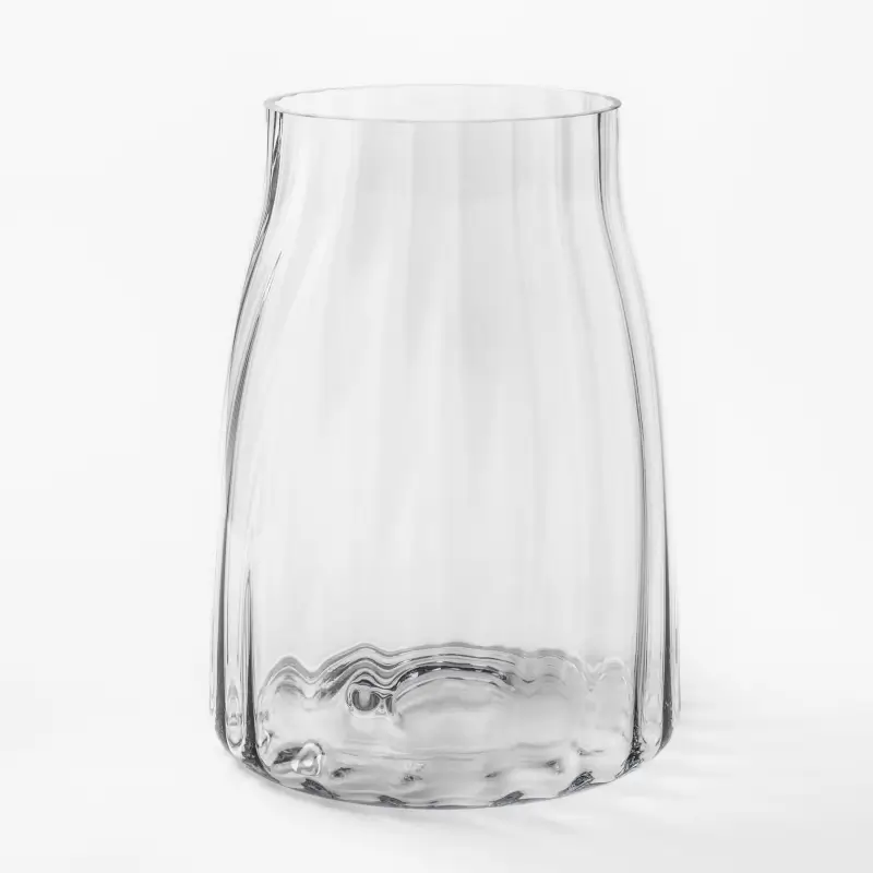 Flower vase, 26 cm, glass, Ledge ,image-0