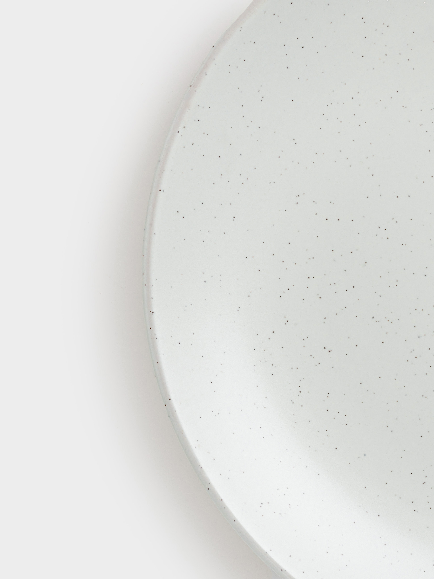 Snack plate, 21 cm, 2 pcs, ceramic, milk, speckled, Particle, image-6