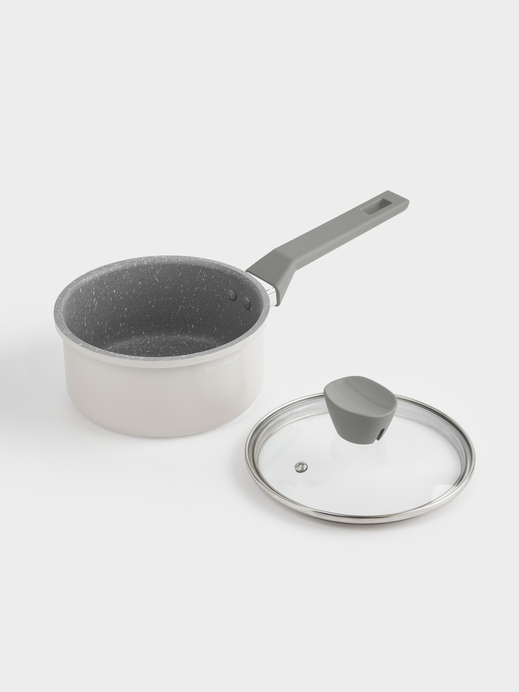 Tableware set, 4 items, coated, aluminum, beige, Tasty, image-5