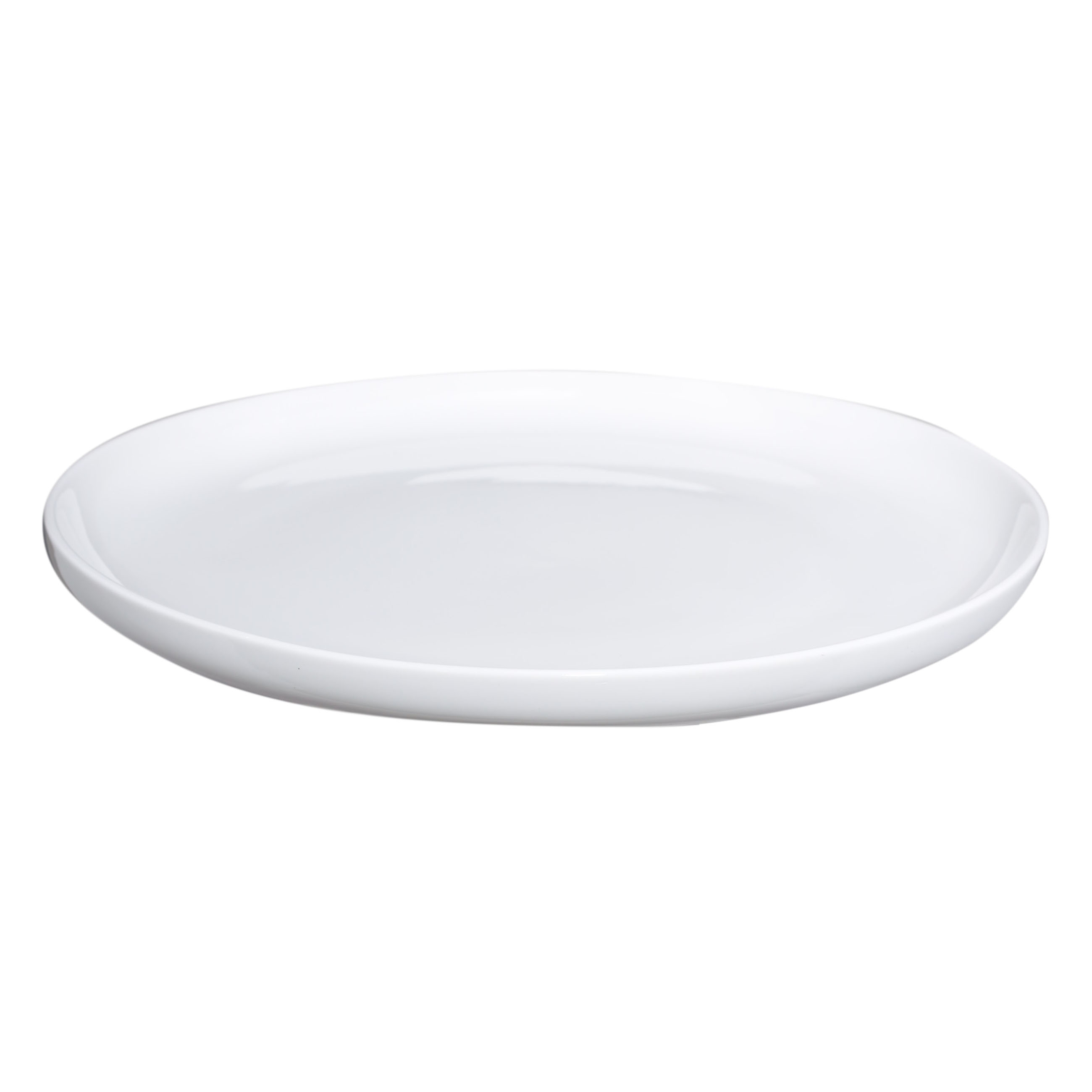 Dinner plate, 25 cm, porcelain P, white, Silence