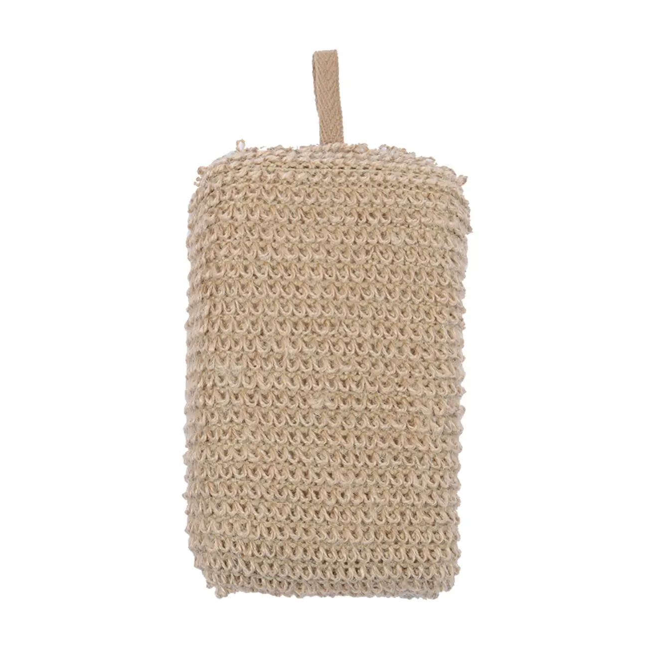 Body washcloth, 9x14 cm, hemp fiber / polyuritan, beige, Eco life, image-0
