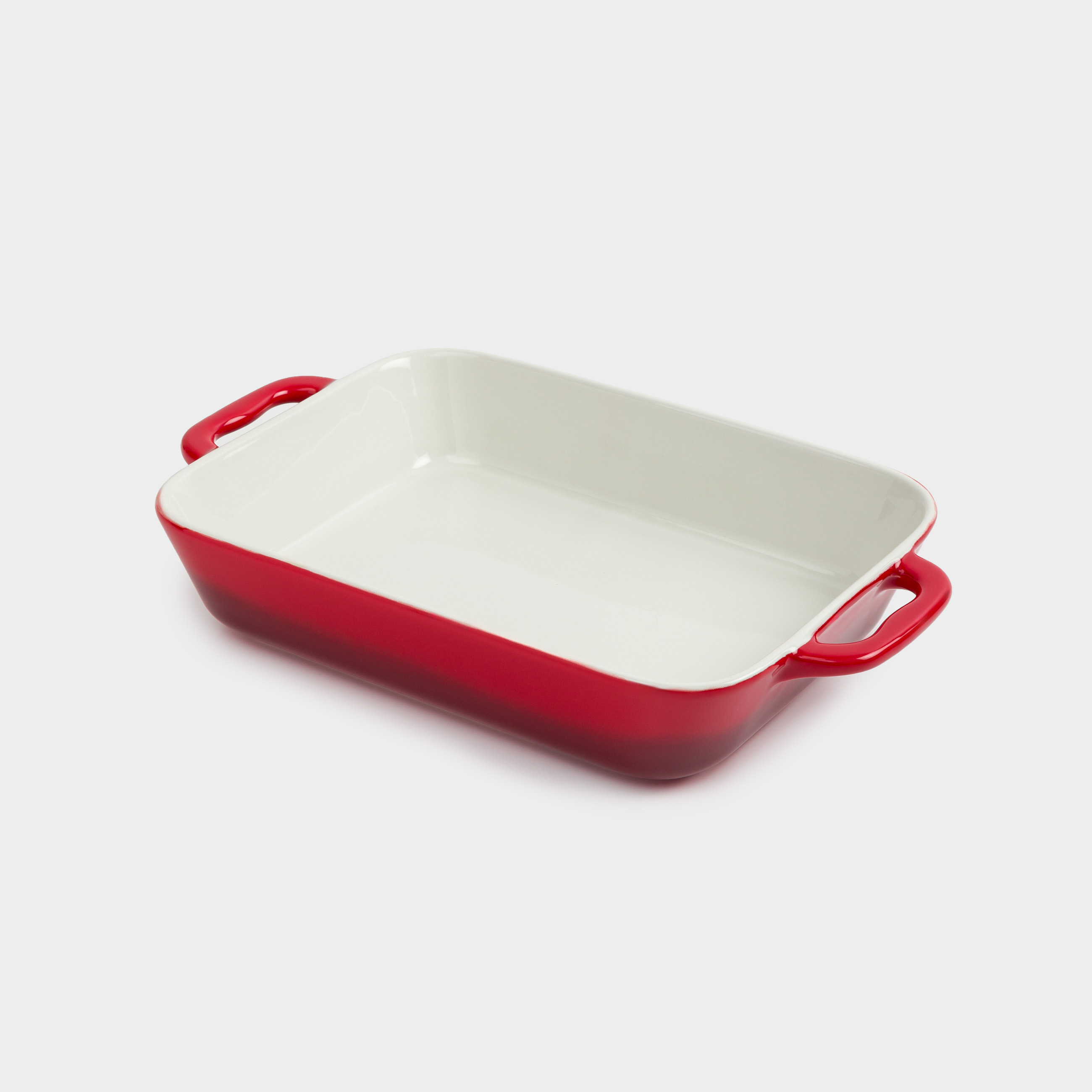 Baking dish, 27x20 cm, ceramic, rectangular, burgundy, Gradient, Cakes gradient