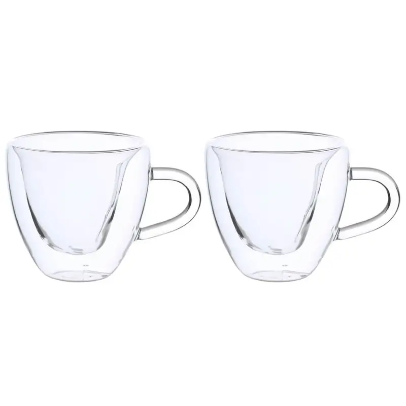 Mug, 250 ml, 2 pcs, glass B, Heart, Air Shape, image-0