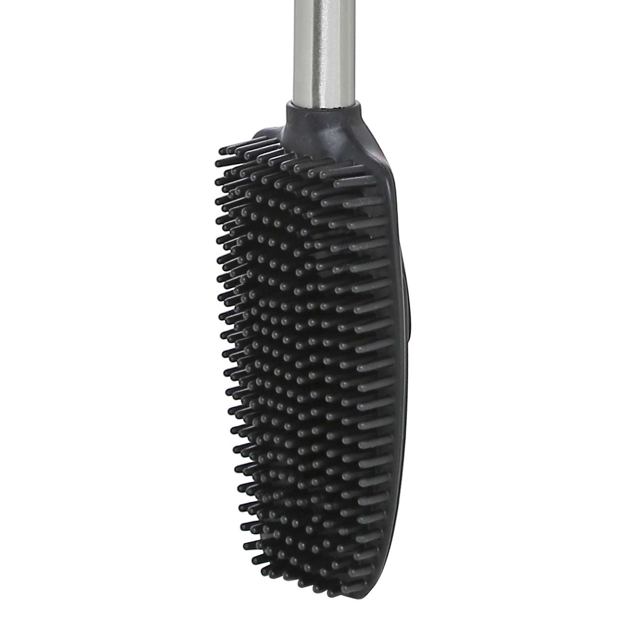 Toilet brush, 53 cm, with stand, rubber / steel, Antei