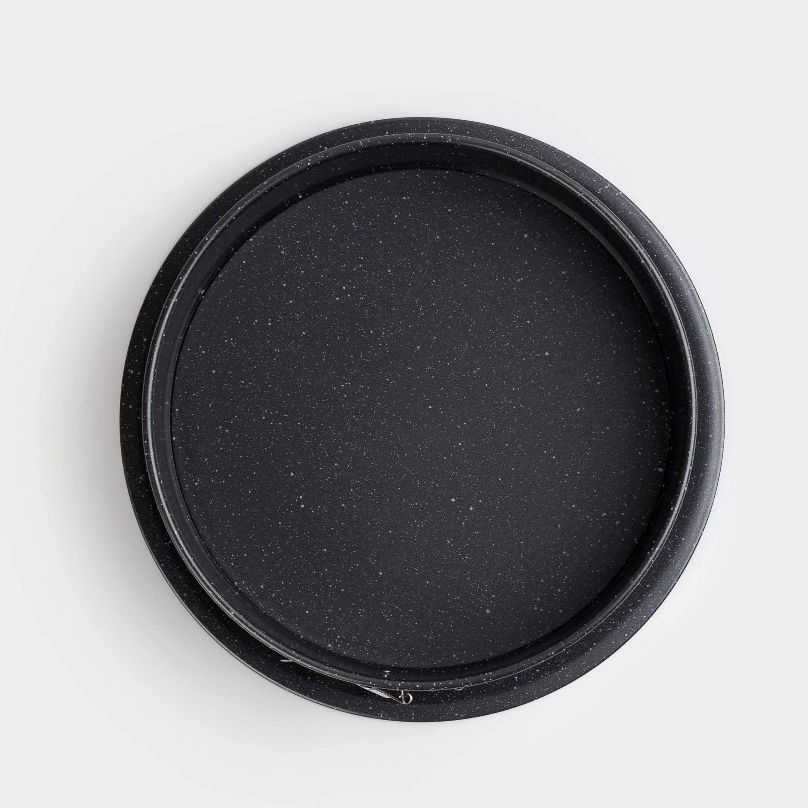 Baking dish, 24 cm, split, coated, Steel, Round, Black, Stone clip