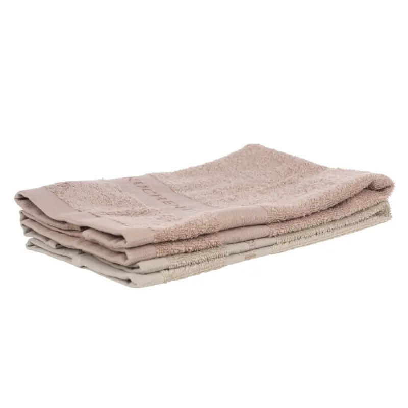 Kitchen towel, 30x60 cm, 2 pcs, cotton, beige / brown, Mong