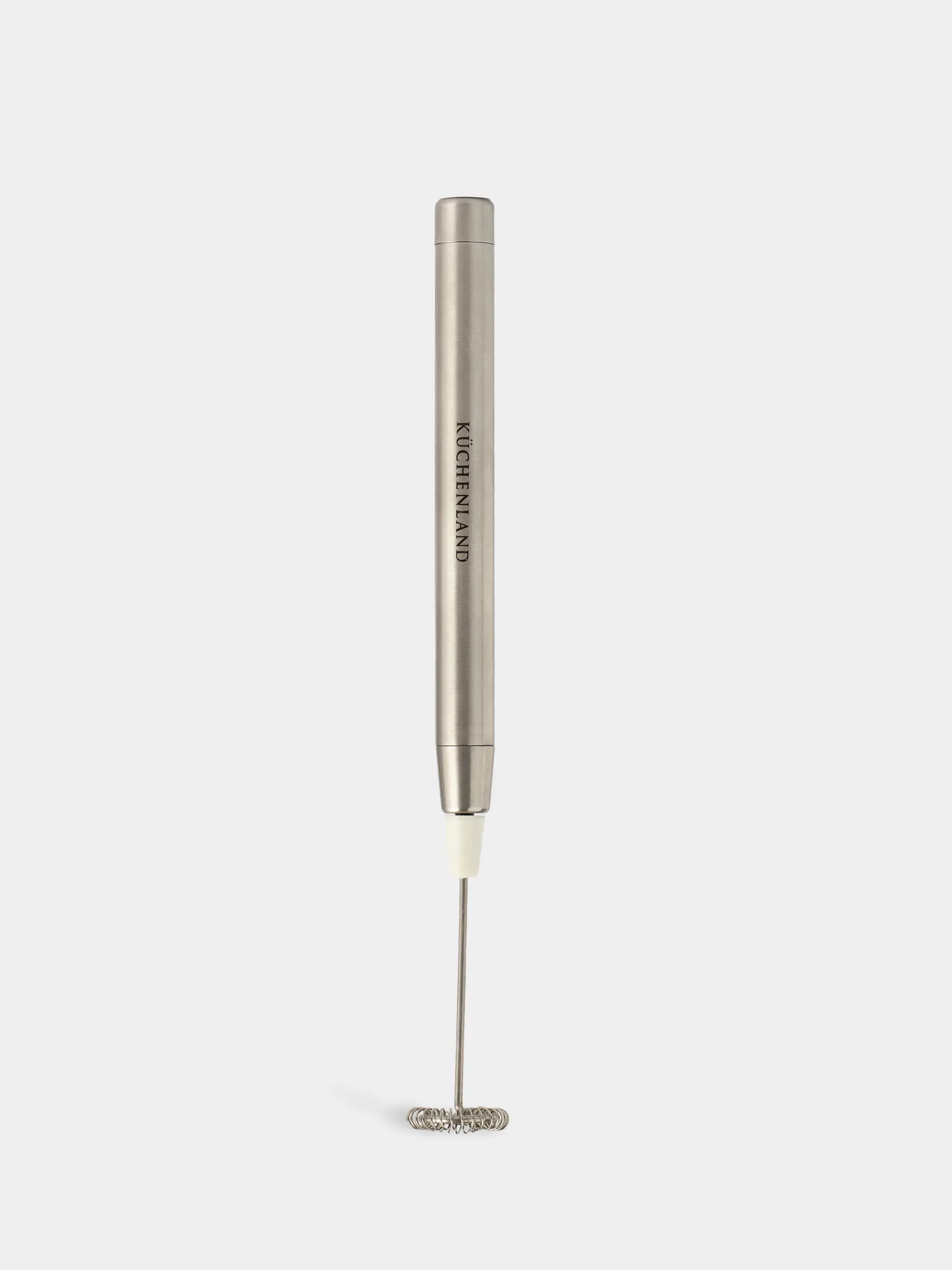 Milk frother, 21 cm, submersible, steel, Beige, Cappuccino