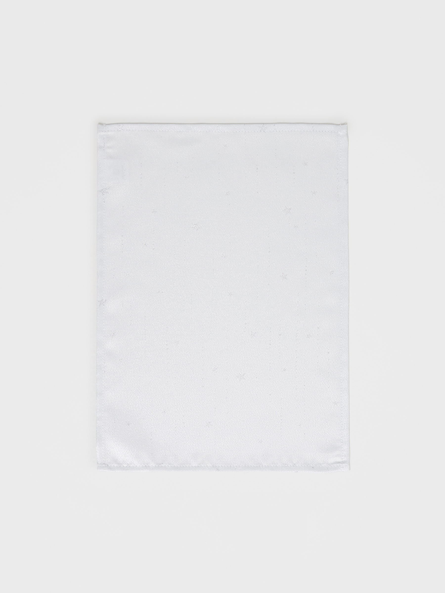 Placemat, 30x45 cm, jacquard, polyester, light grey, Silver stars, Starlight, image-0
