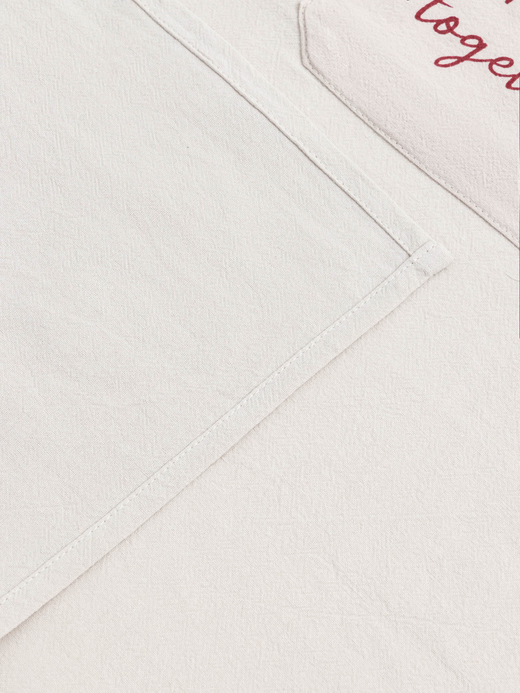 Apron, 65x80 cm, cotton, grey-beige, Horse, Horse in scarf, image-1