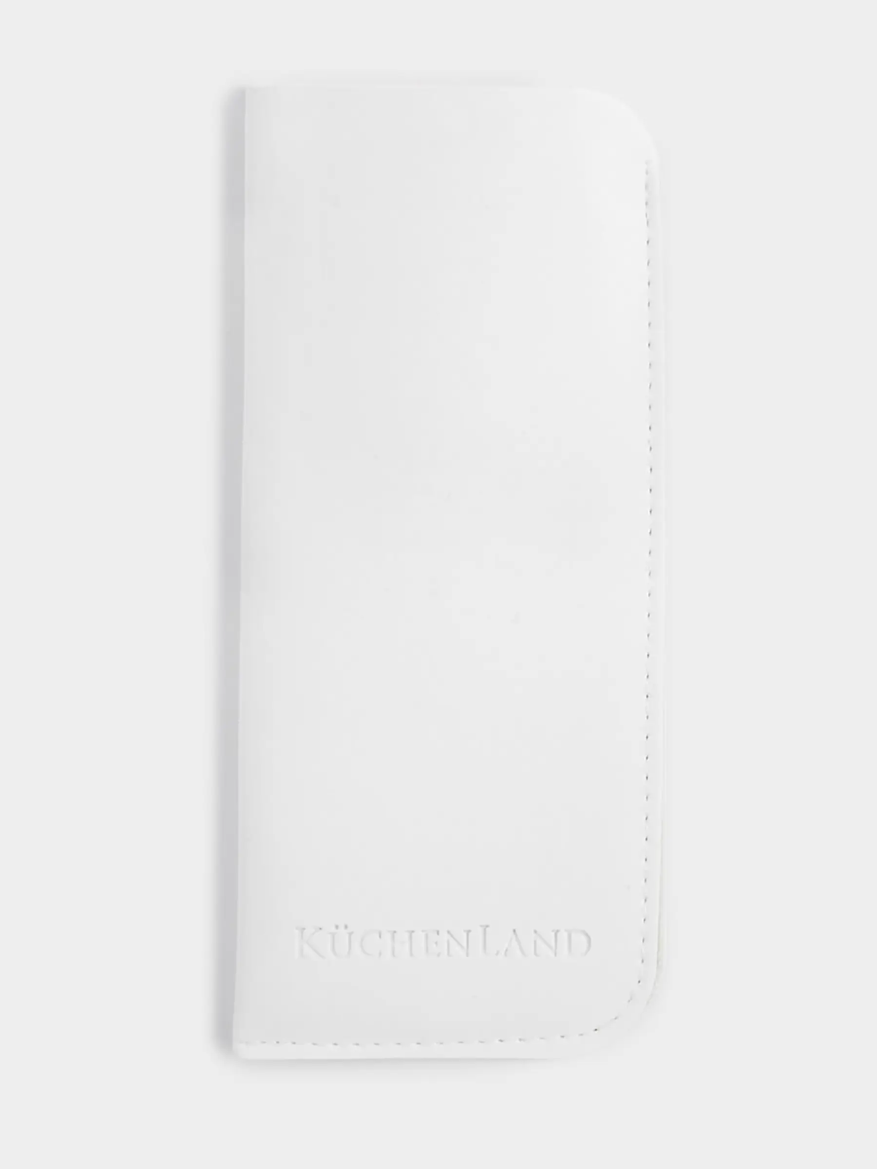 Eyeglass case, 18x8 cm, polyurethane, white, Memo