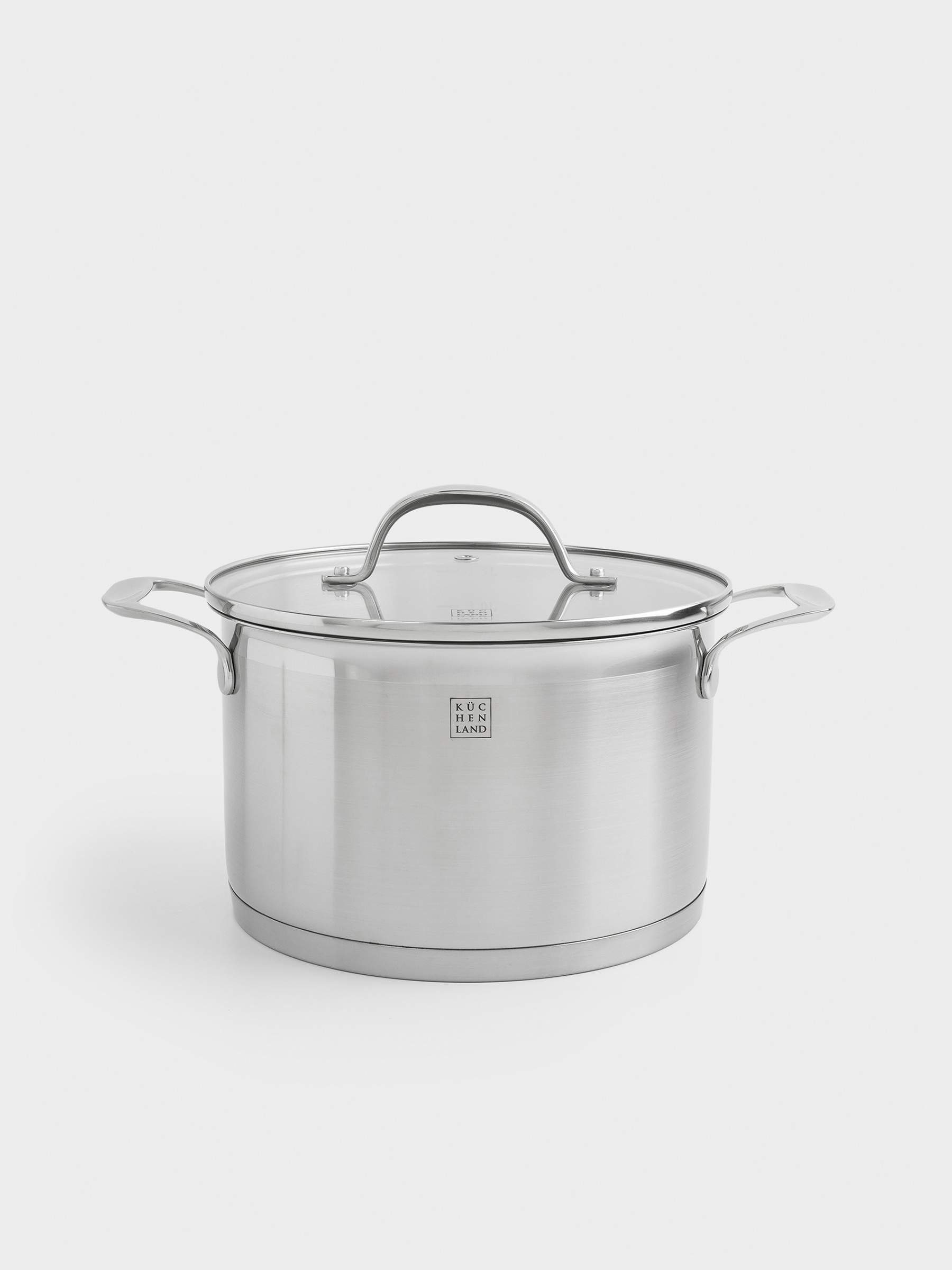Pot with Lid, 20 cm, 3,8 l, Silver Stone, image-0