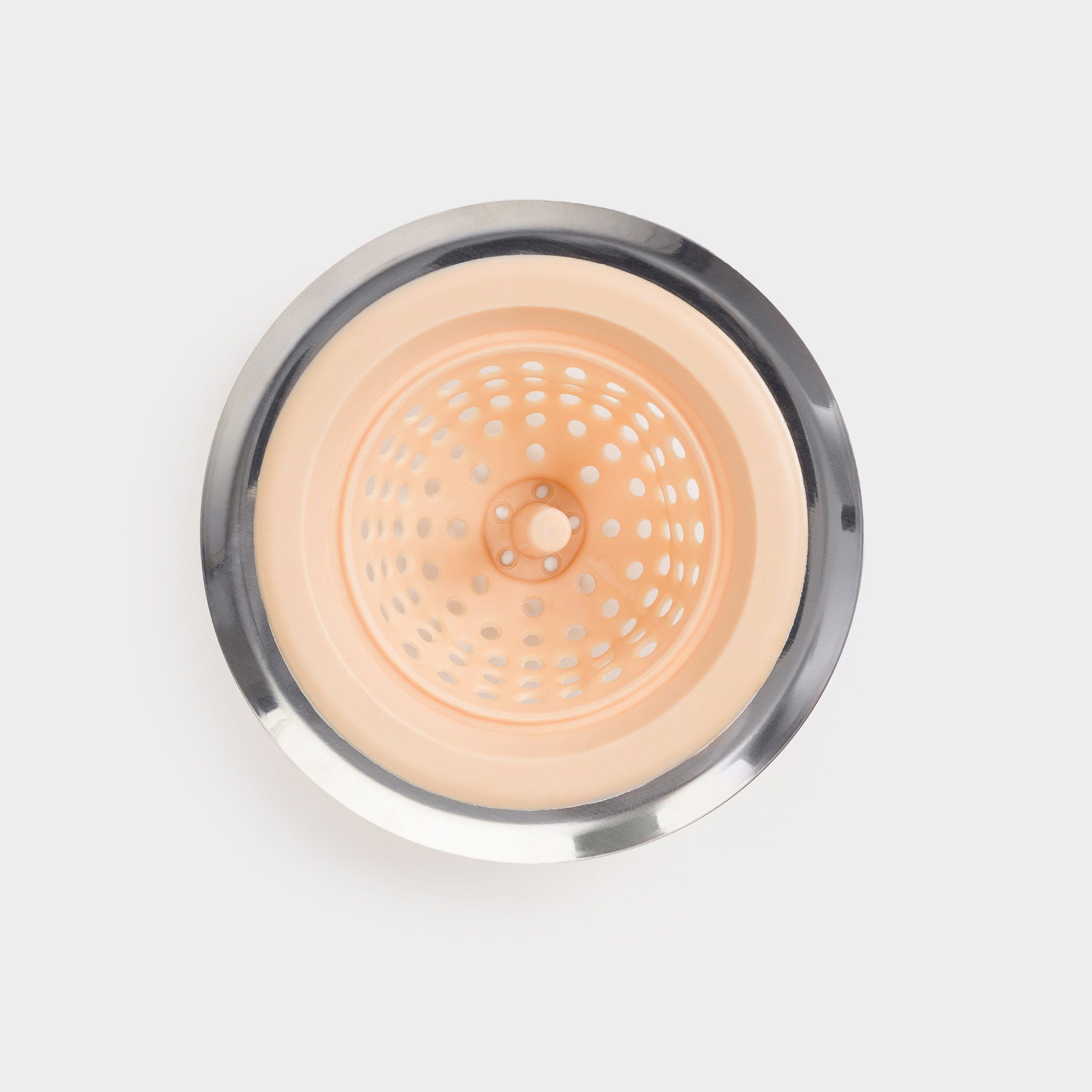Sink filter, 11 cm, Steel / silicone, Beige, Keeping, image-3