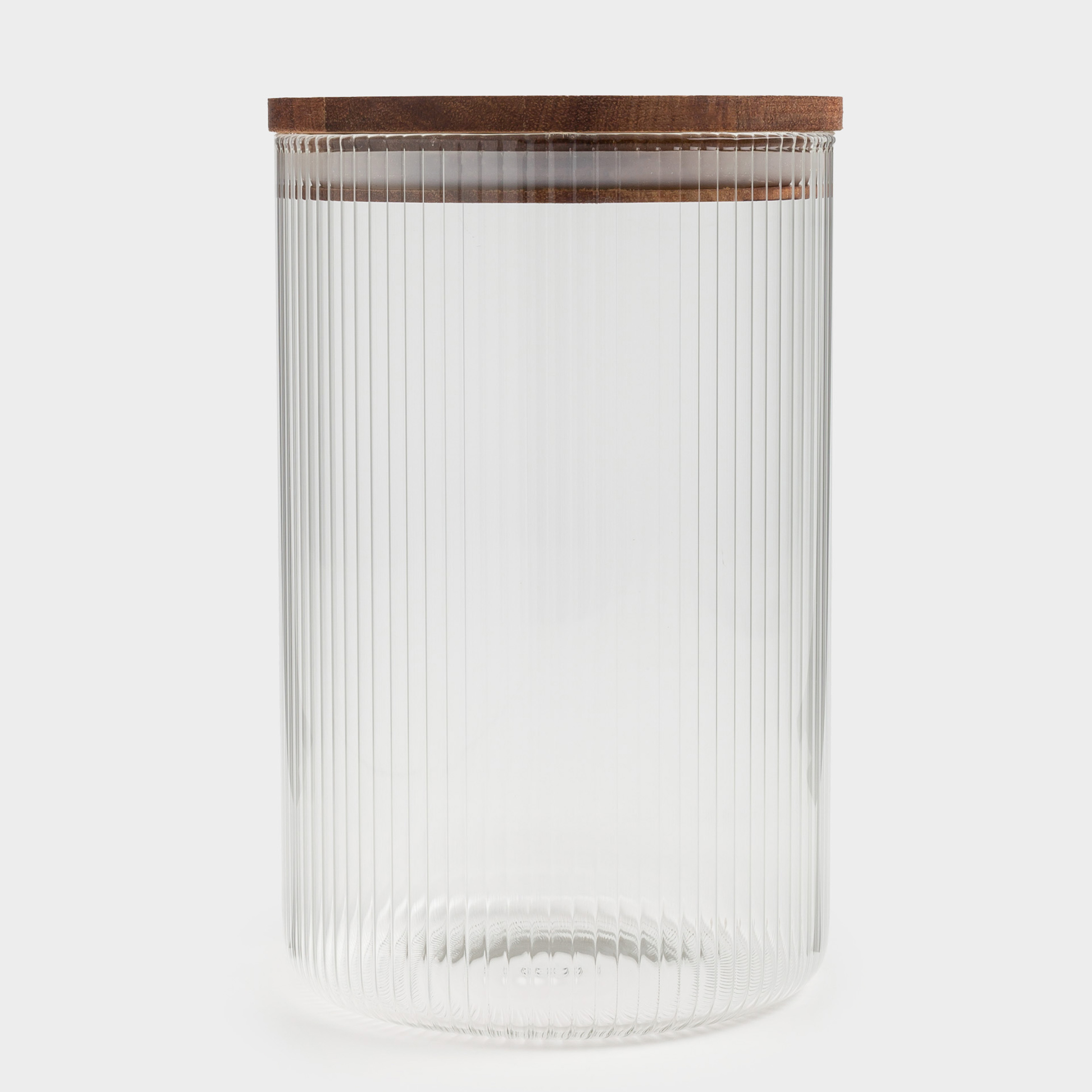 Can for bulk products, 1,2 l, glass B / wood, Ravi wood, image-2