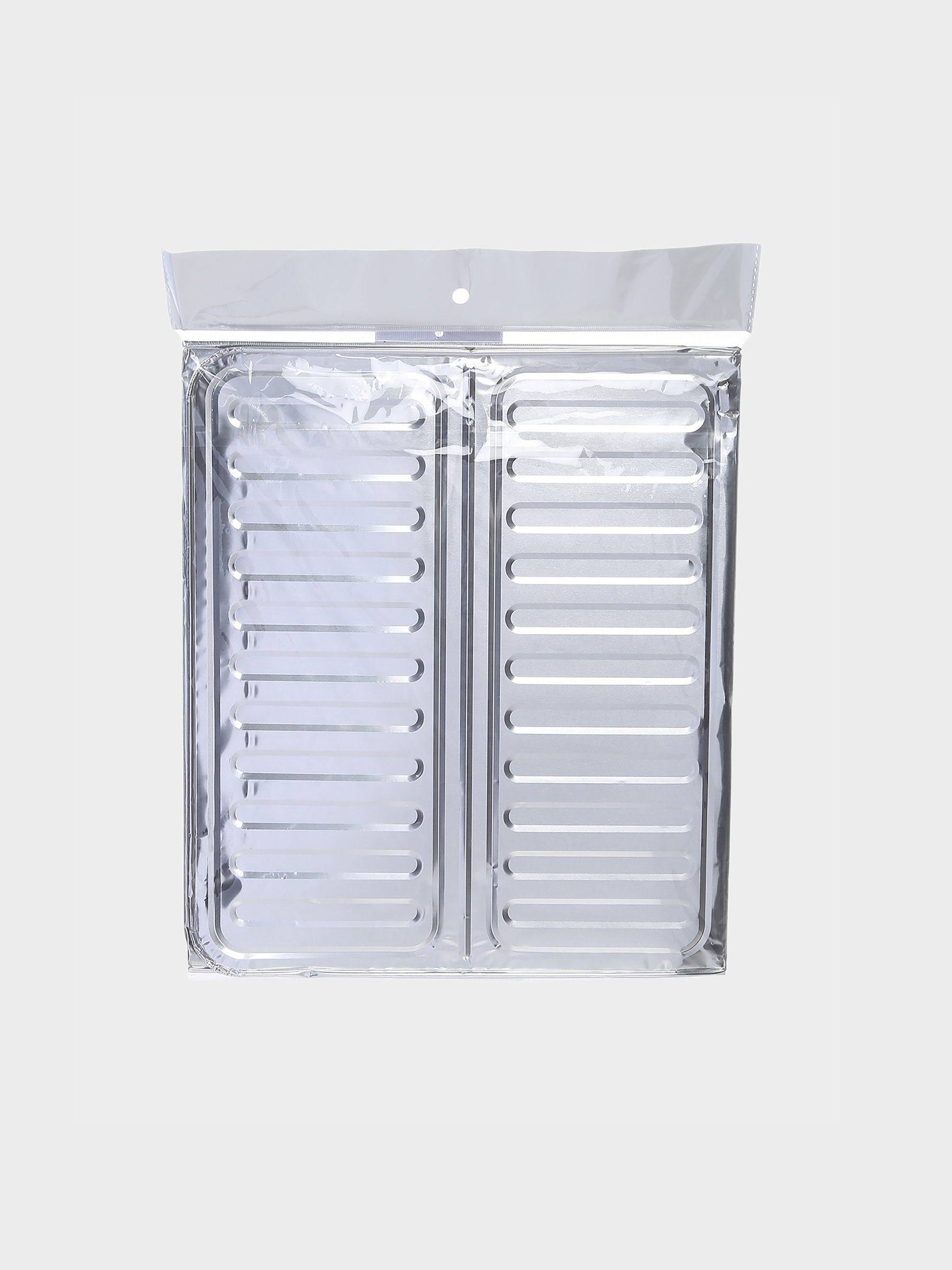 Protective screen for the stove, 84x33 cm, folding, aluminum, Classic, image-2