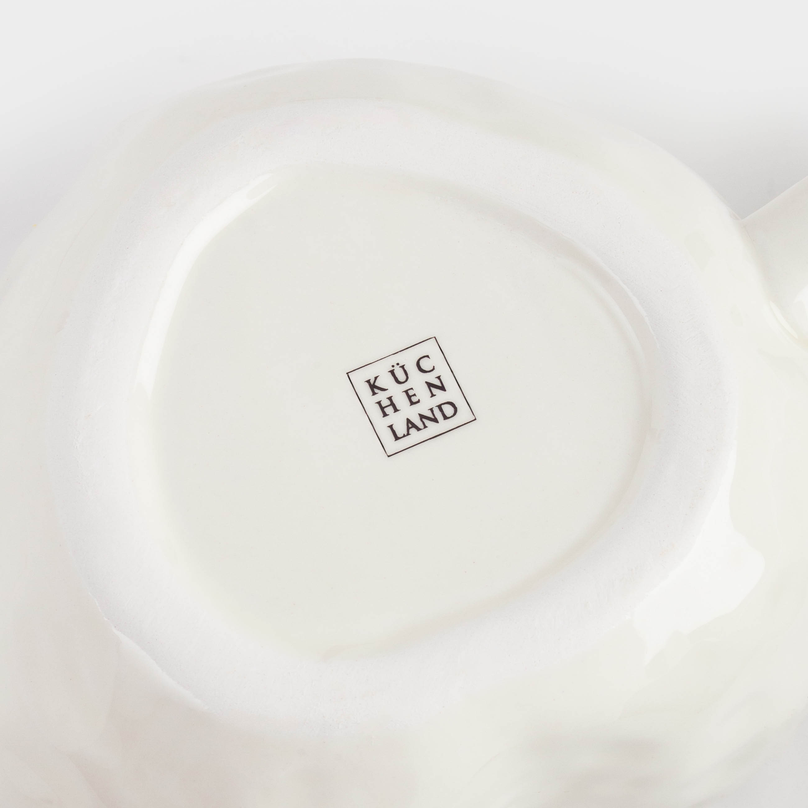 Mug, 500 ml, ceramic, milky gold, Heart, Crumple amour, image-3